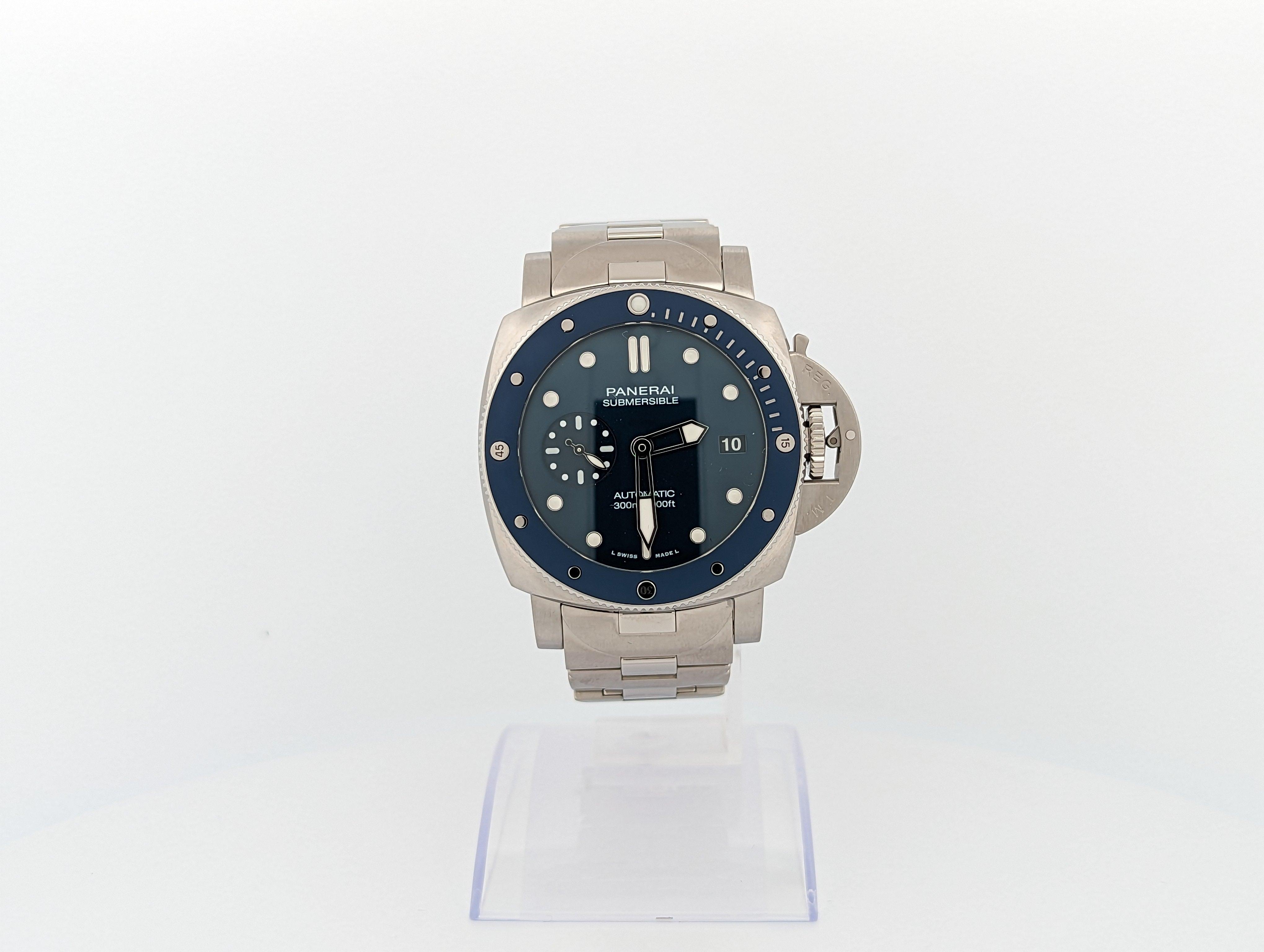 Panerai Submersible Blu Notte Pam01068 - Watch Them Tick