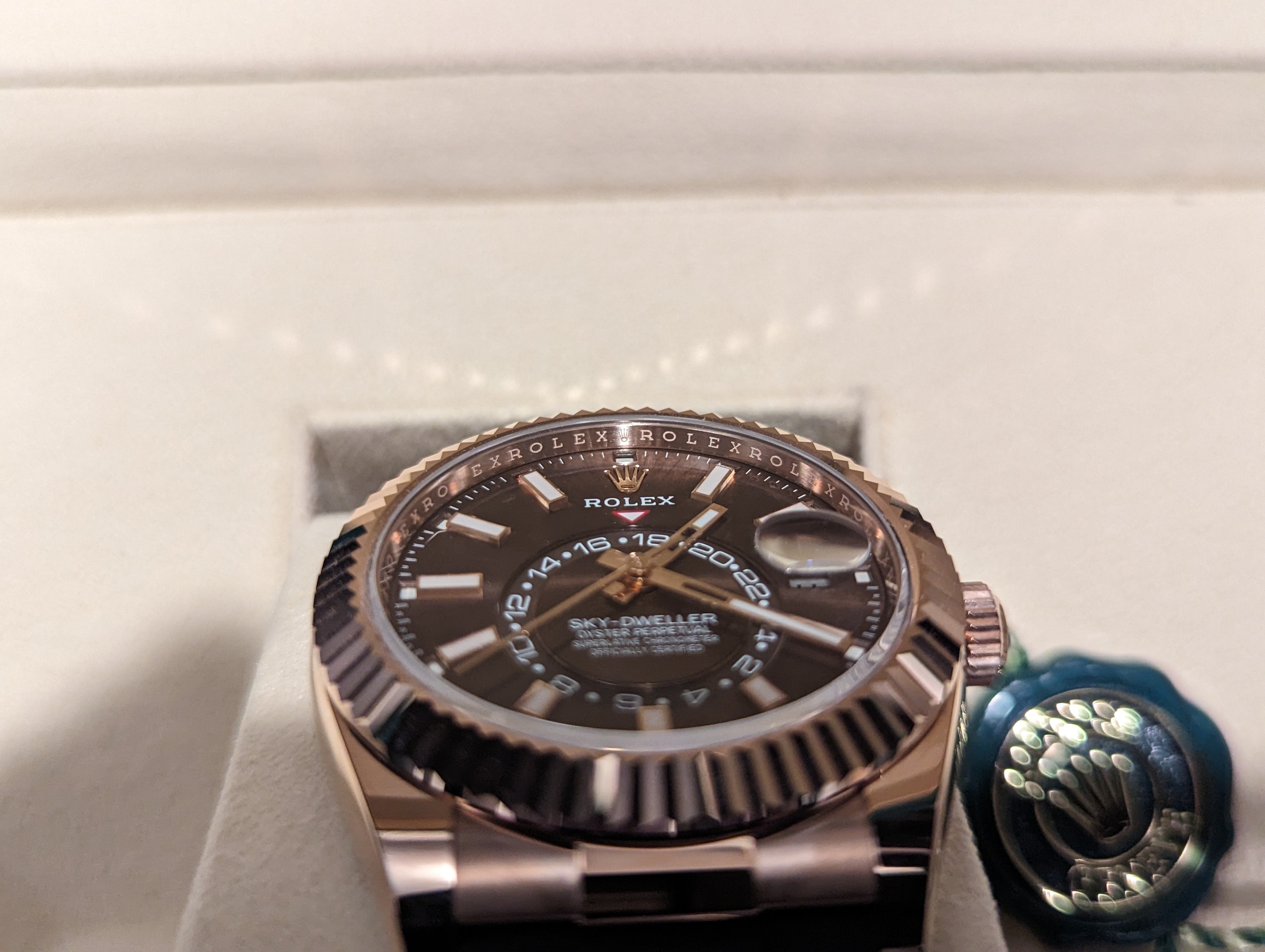 Rolex Sky-Dweller Rose gold Chocolate Dial