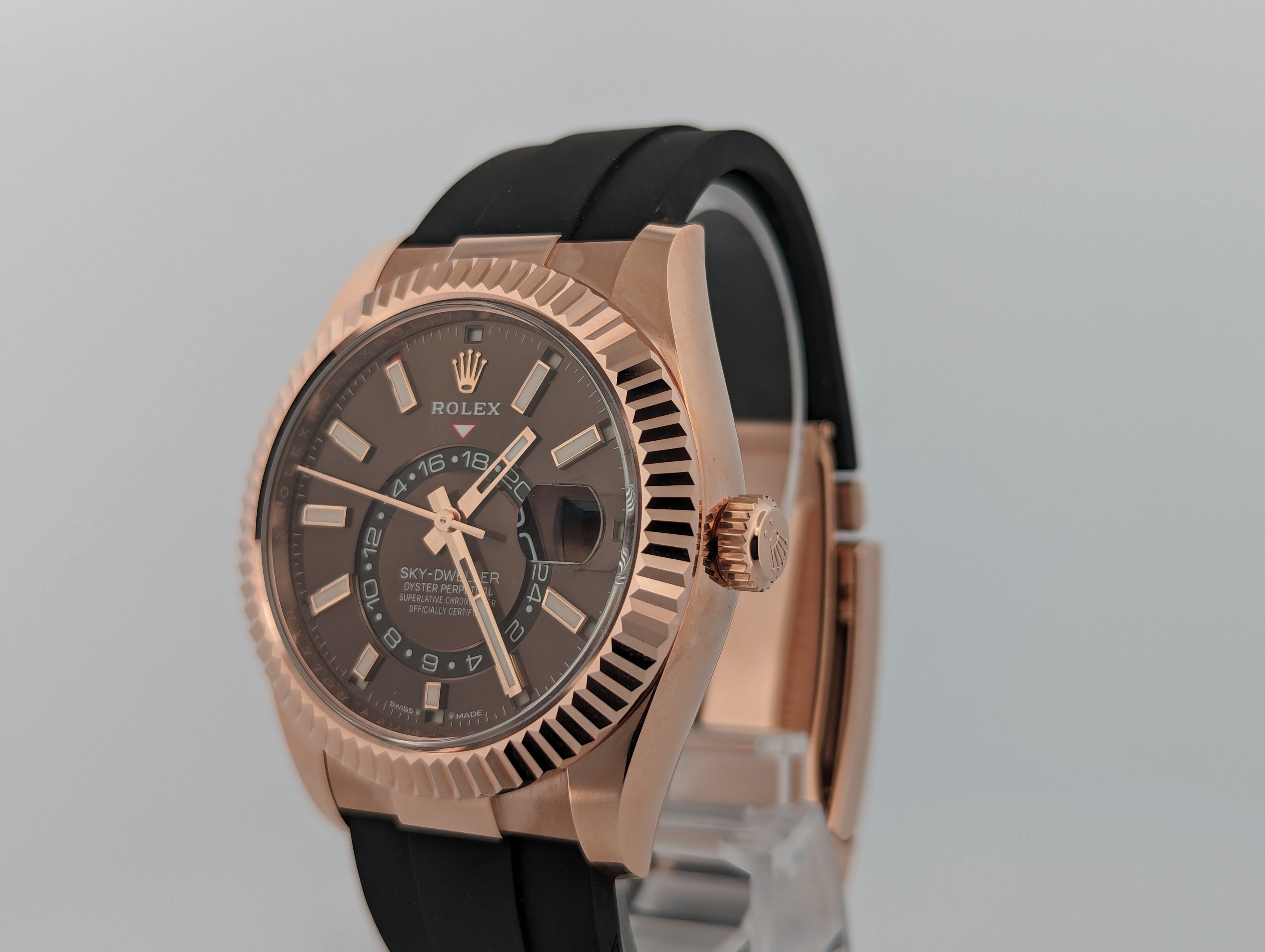 Rolex Sky-Dweller Rose gold Chocolate Dial
