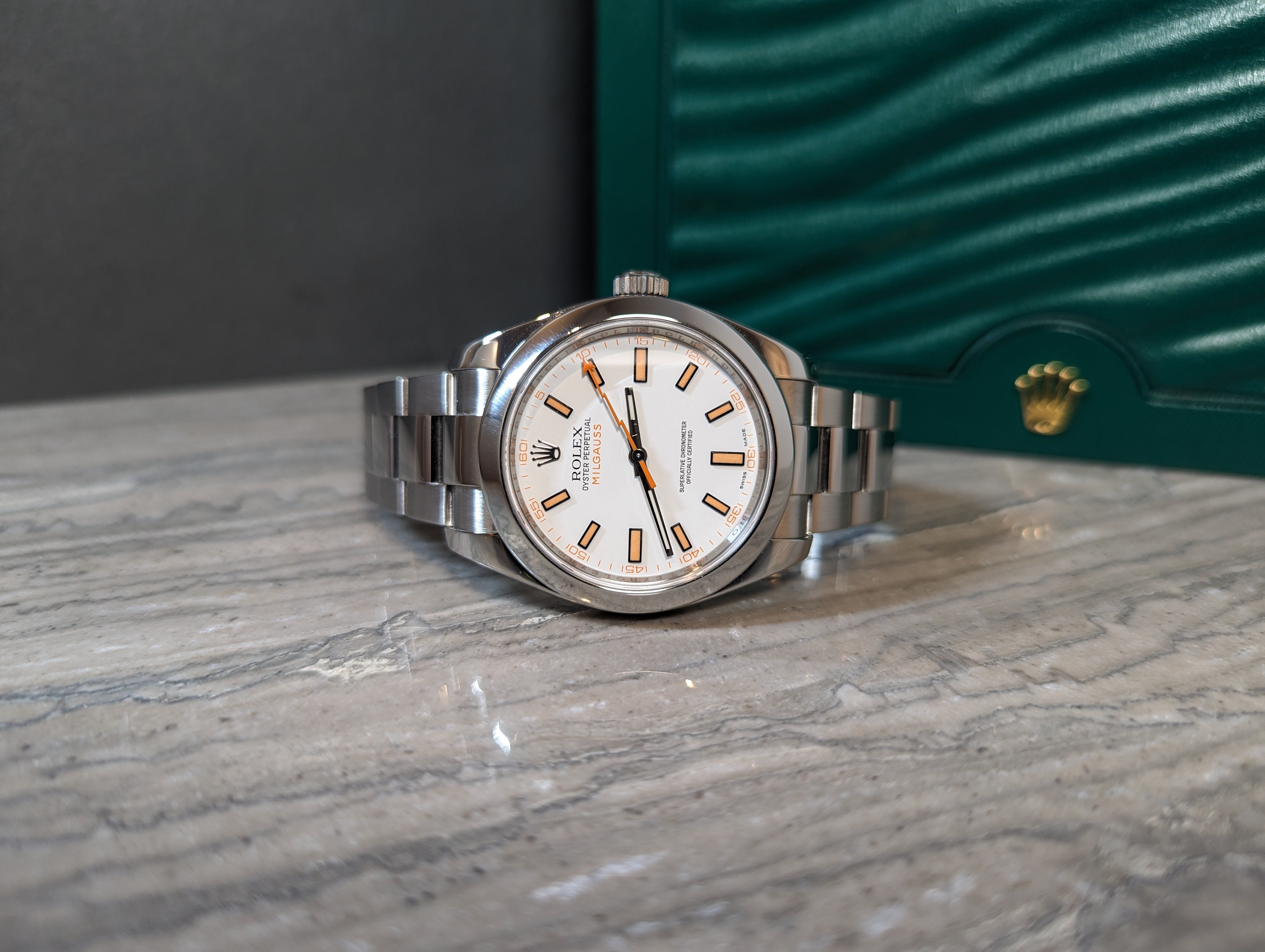 Rolex Milgauss White Dial Full Set