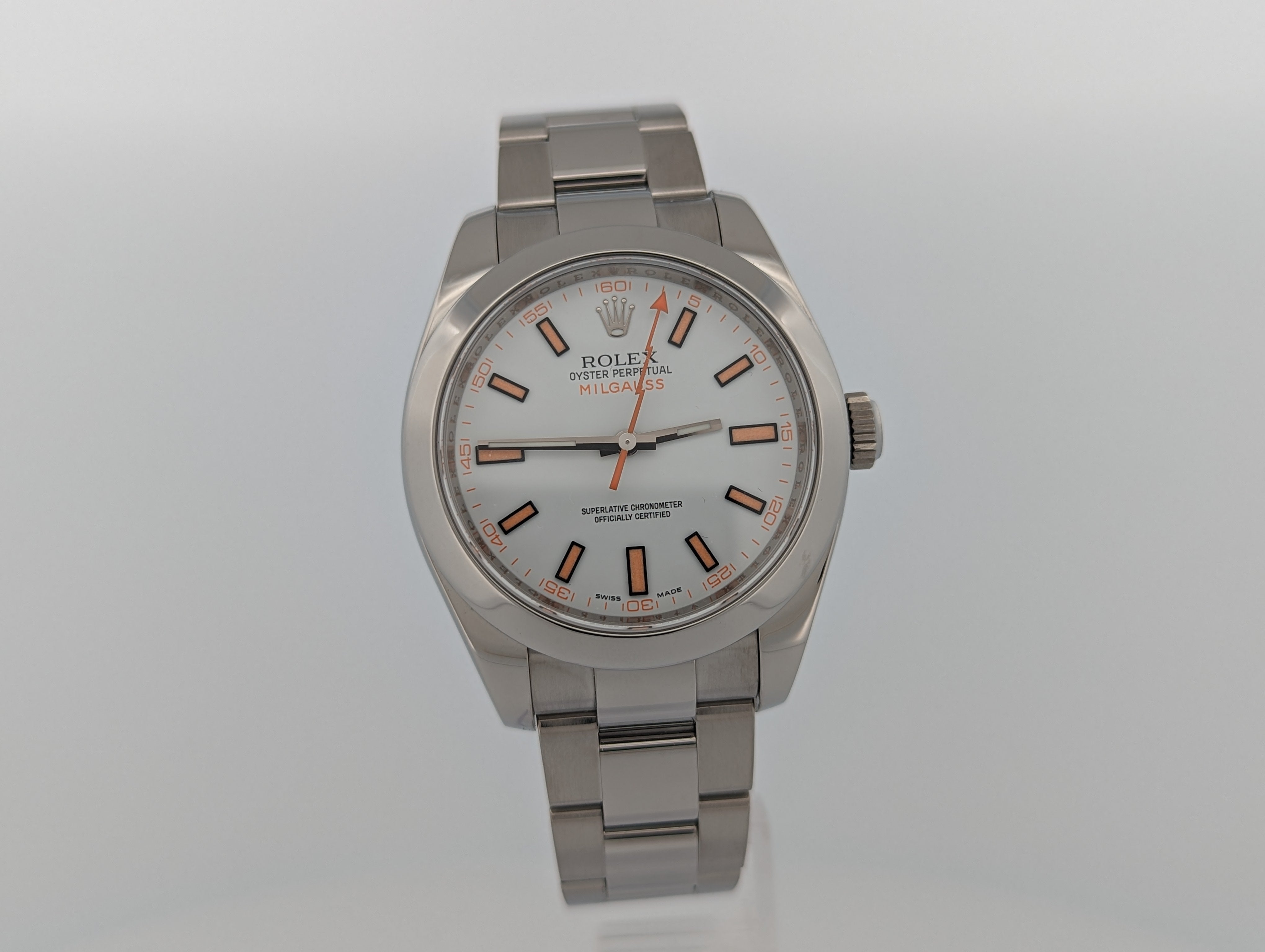 Rolex Milgauss White Dial Full Set