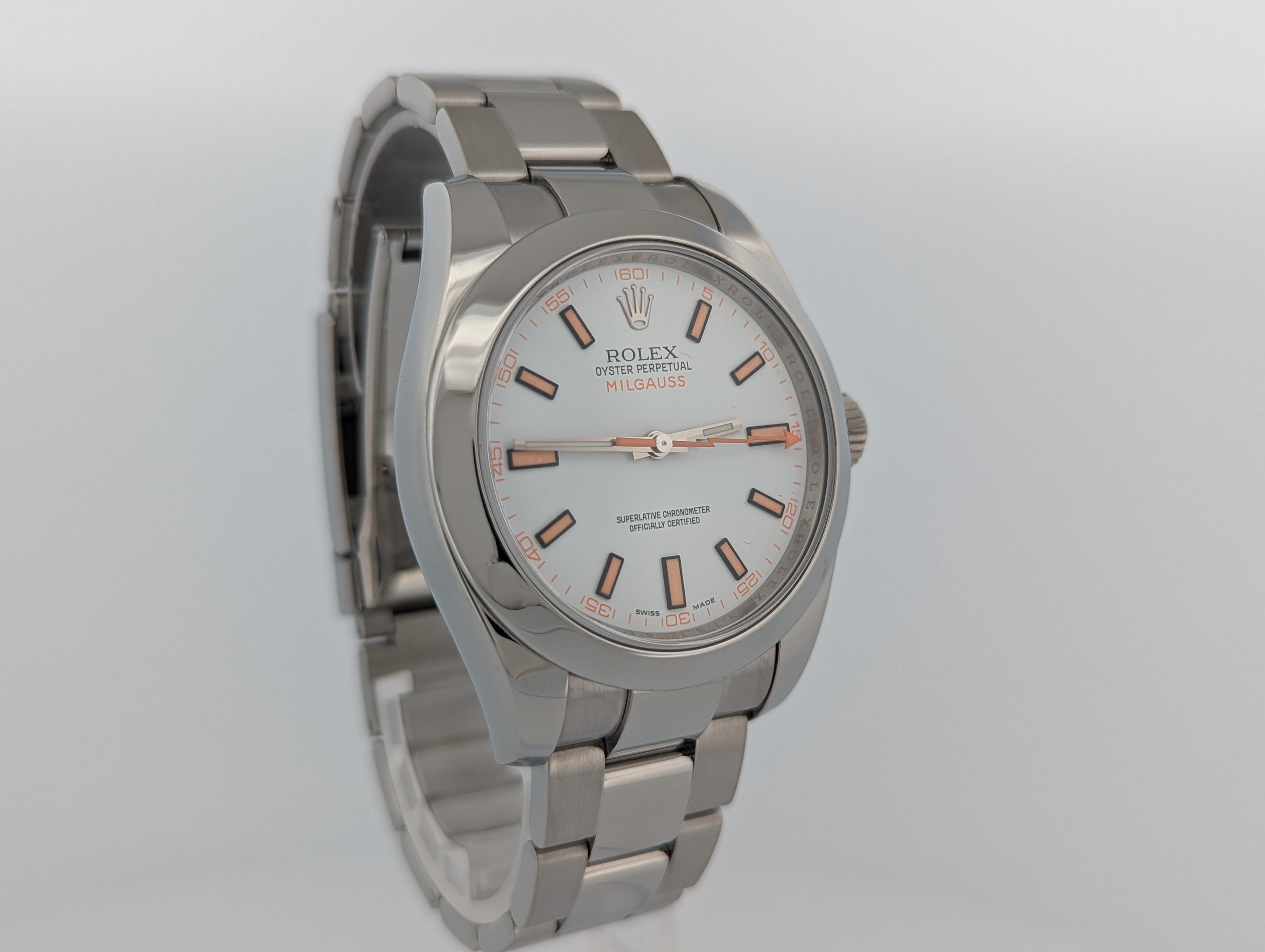 Rolex Milgauss White Dial Full Set