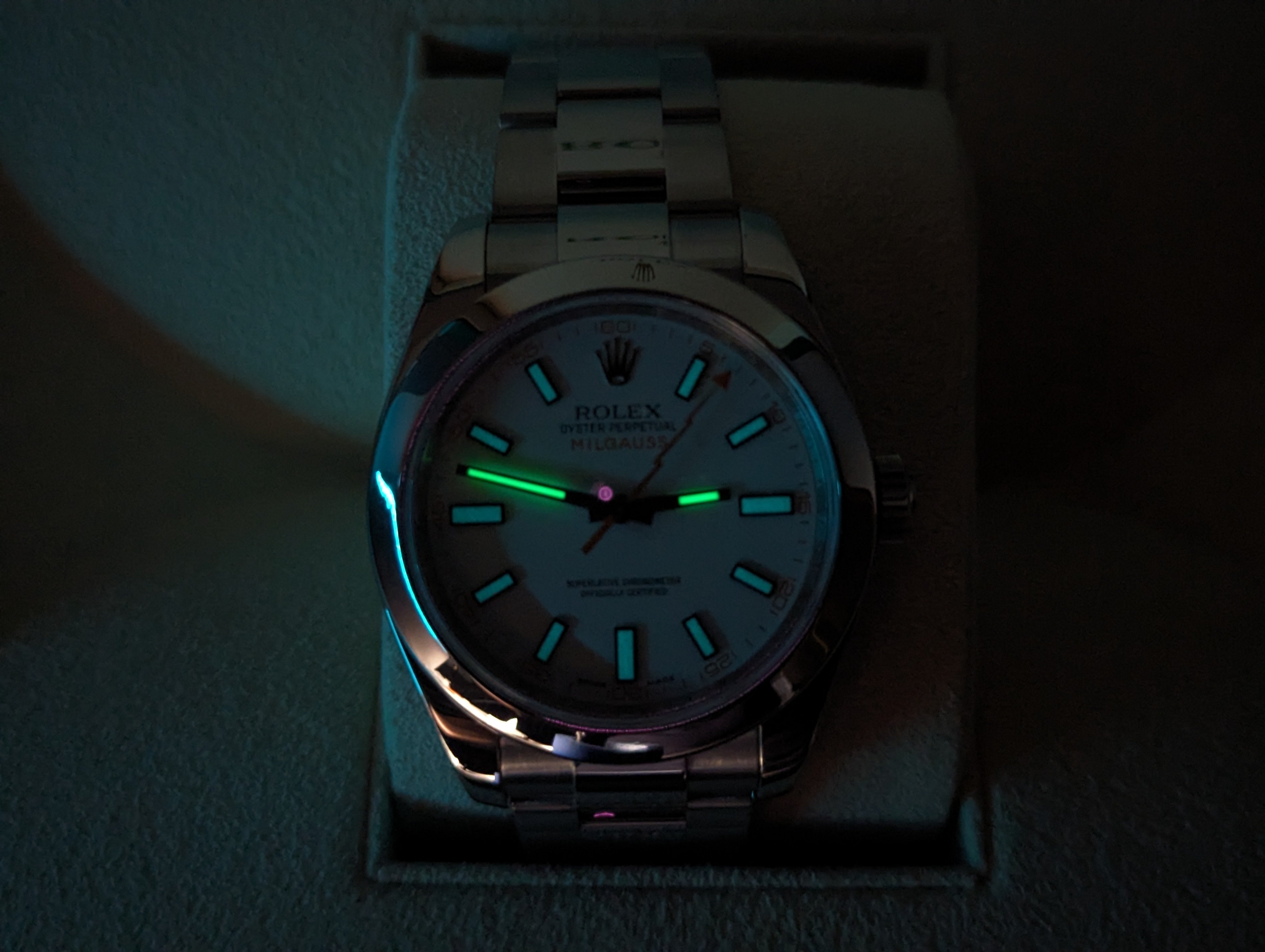 Rolex Milgauss White Dial Full Set