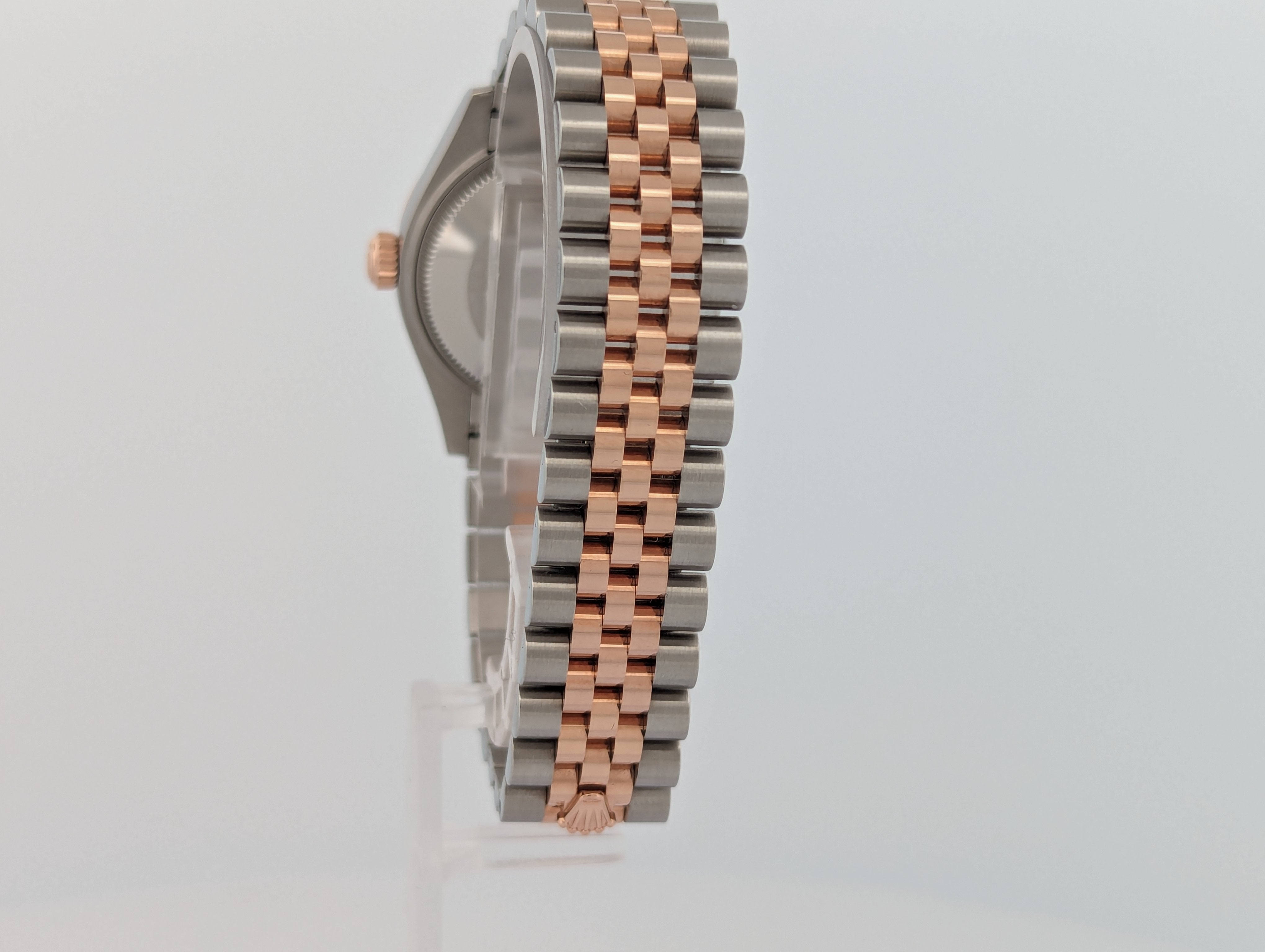 Rolex Datejust 31 Rose Gold TT Chocolate Dial Diamonds