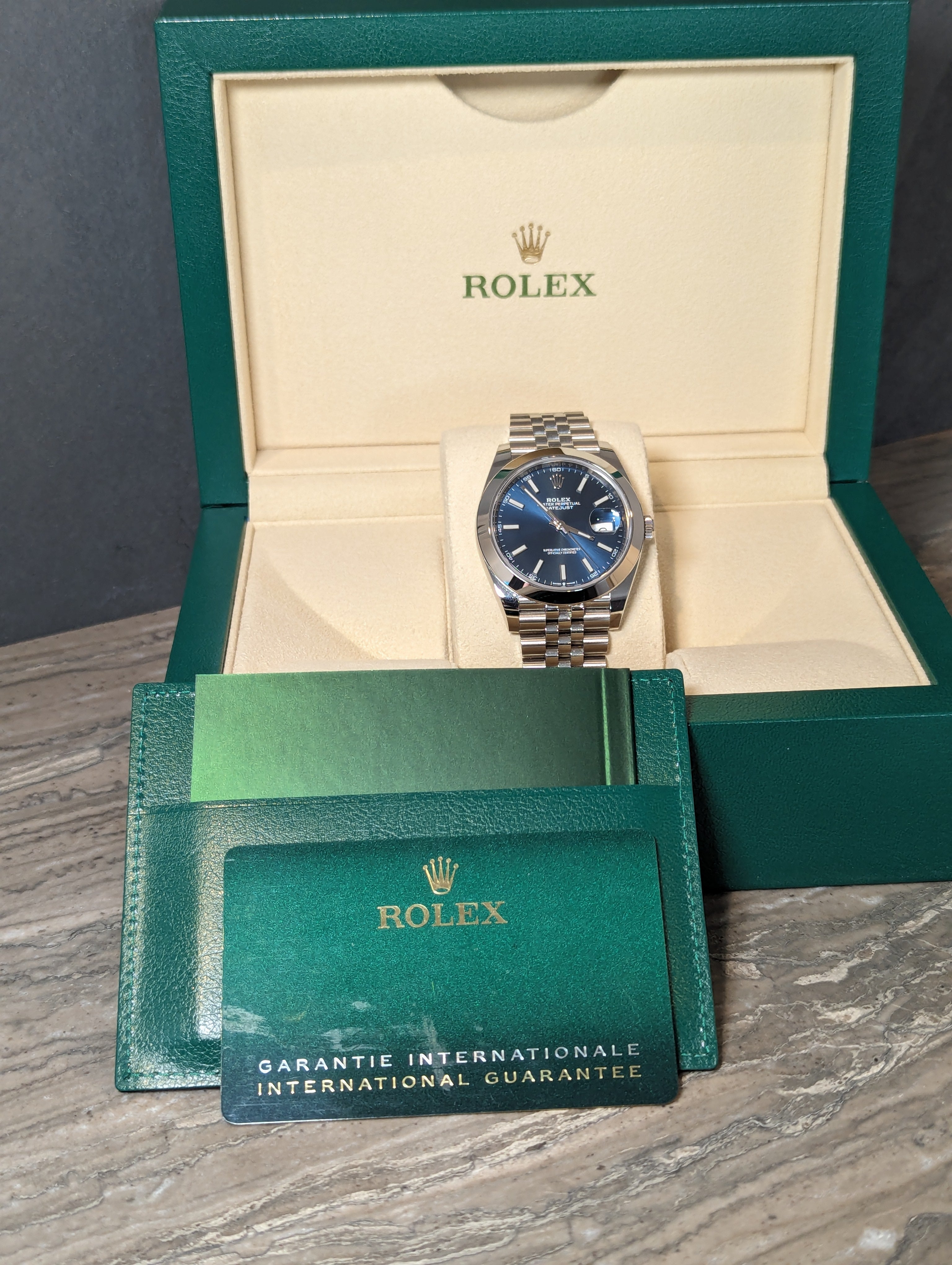Rolex Datejust 41 Blue Stick Jubilee