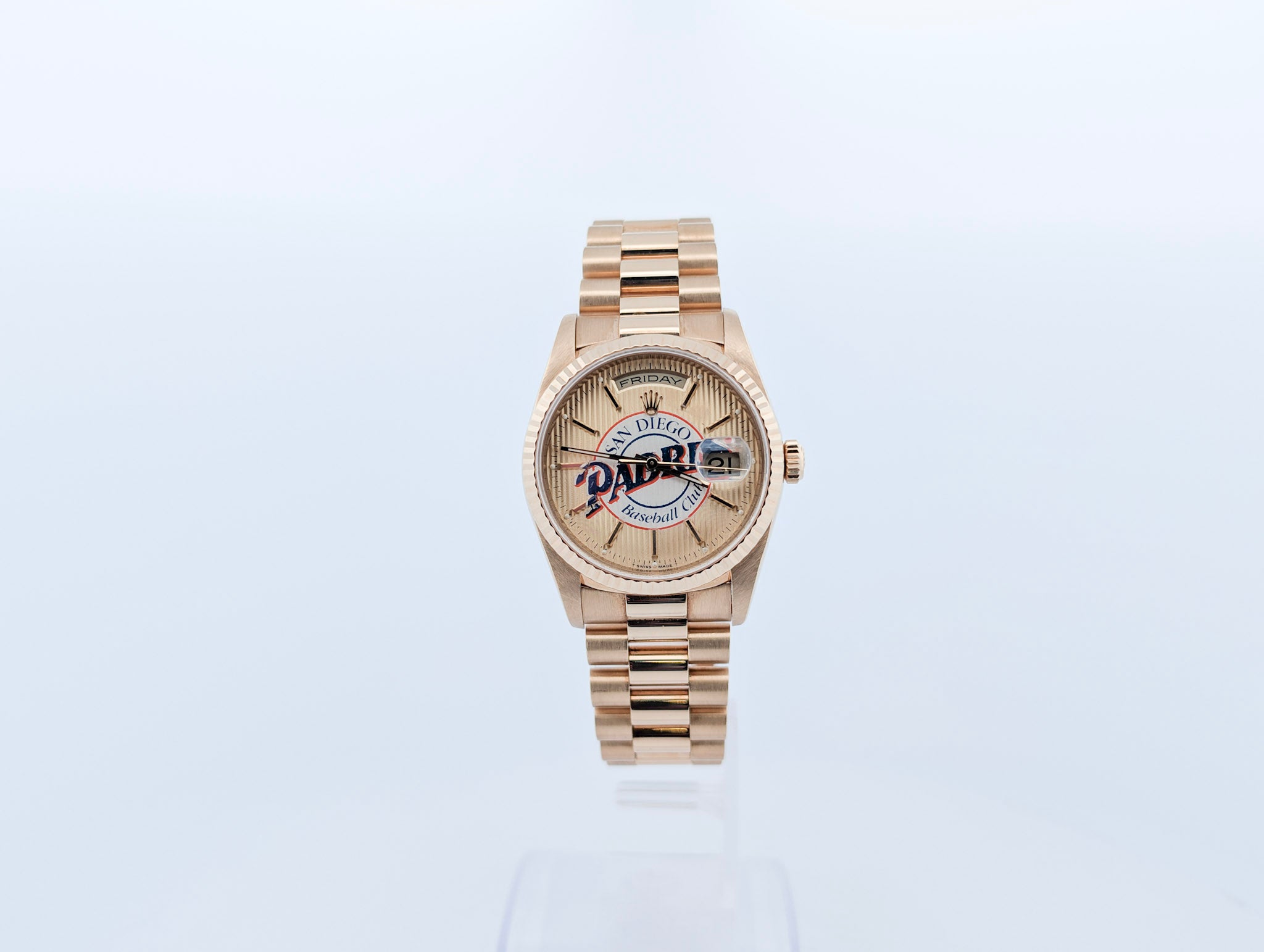 Phil Nevin Rolex Day-Date 18238 Padres Signed Dial Box