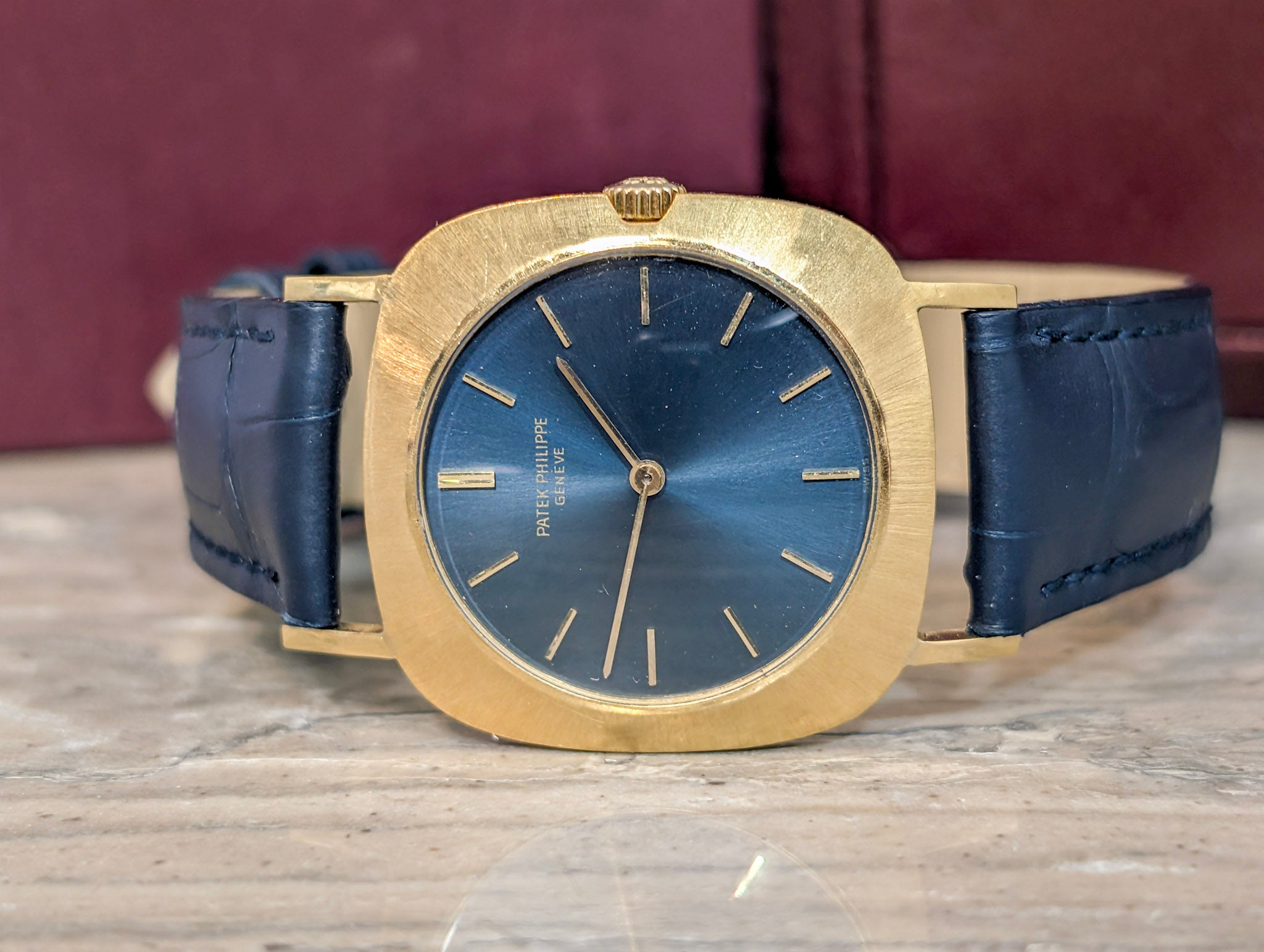 Patek Philippe 3543 Vintage Sunburst Blue Dial Box