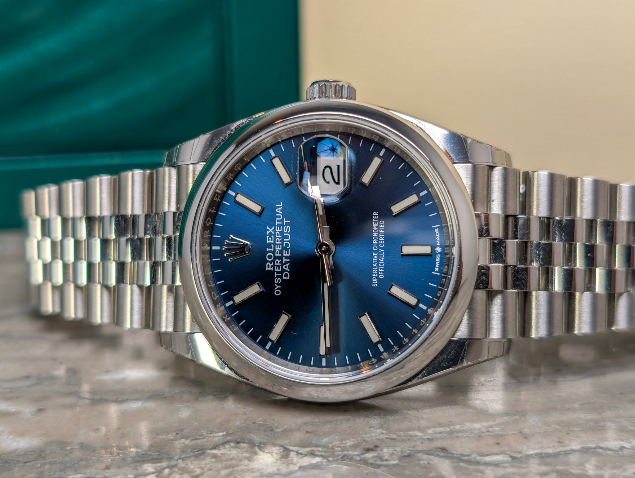 Rolex Datejust 126200 Jubilee Full Set Box Papers with Stickers
