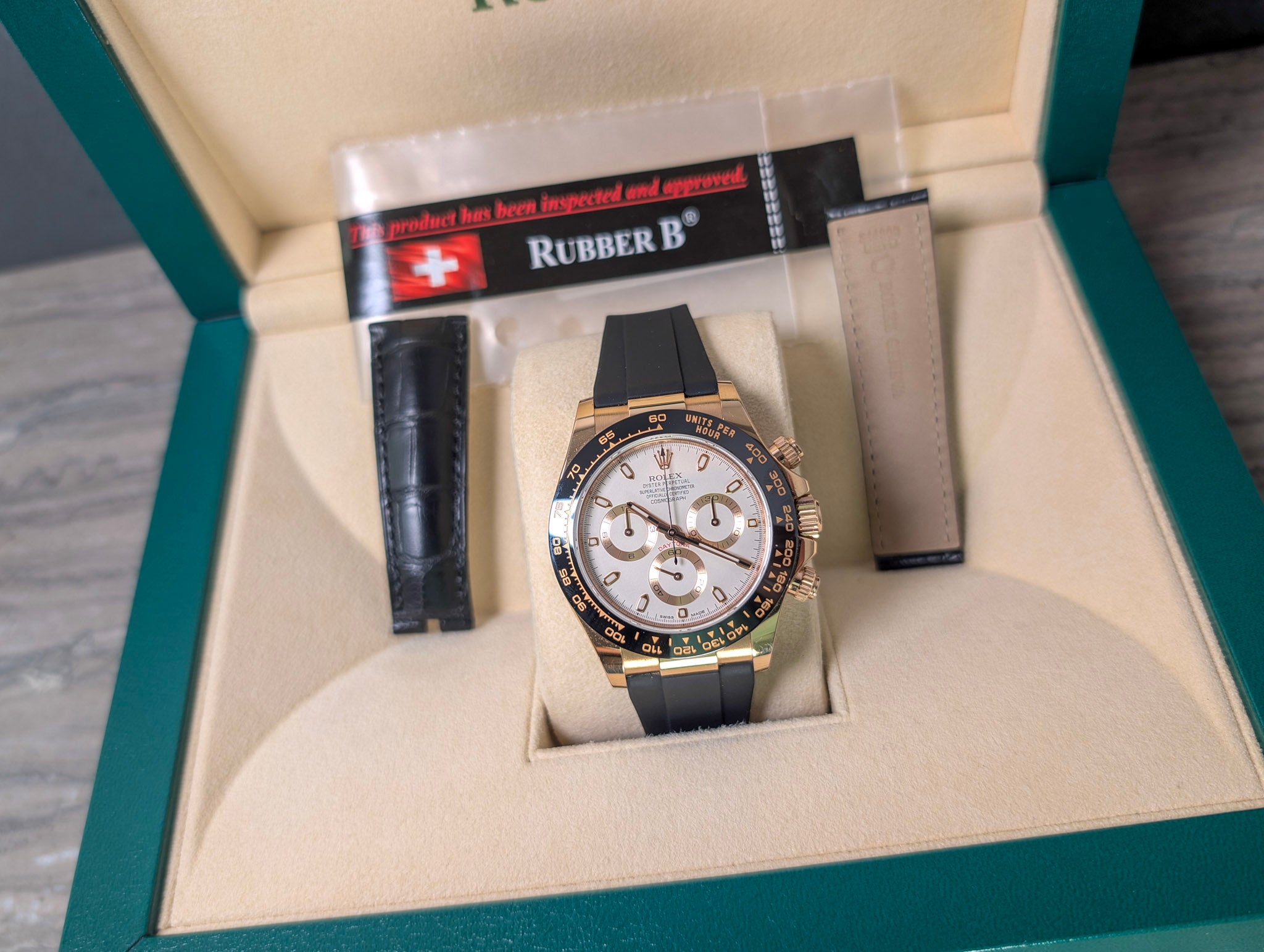Rolex Daytona Rose Gold Full Set Ivory Dial 116515LN