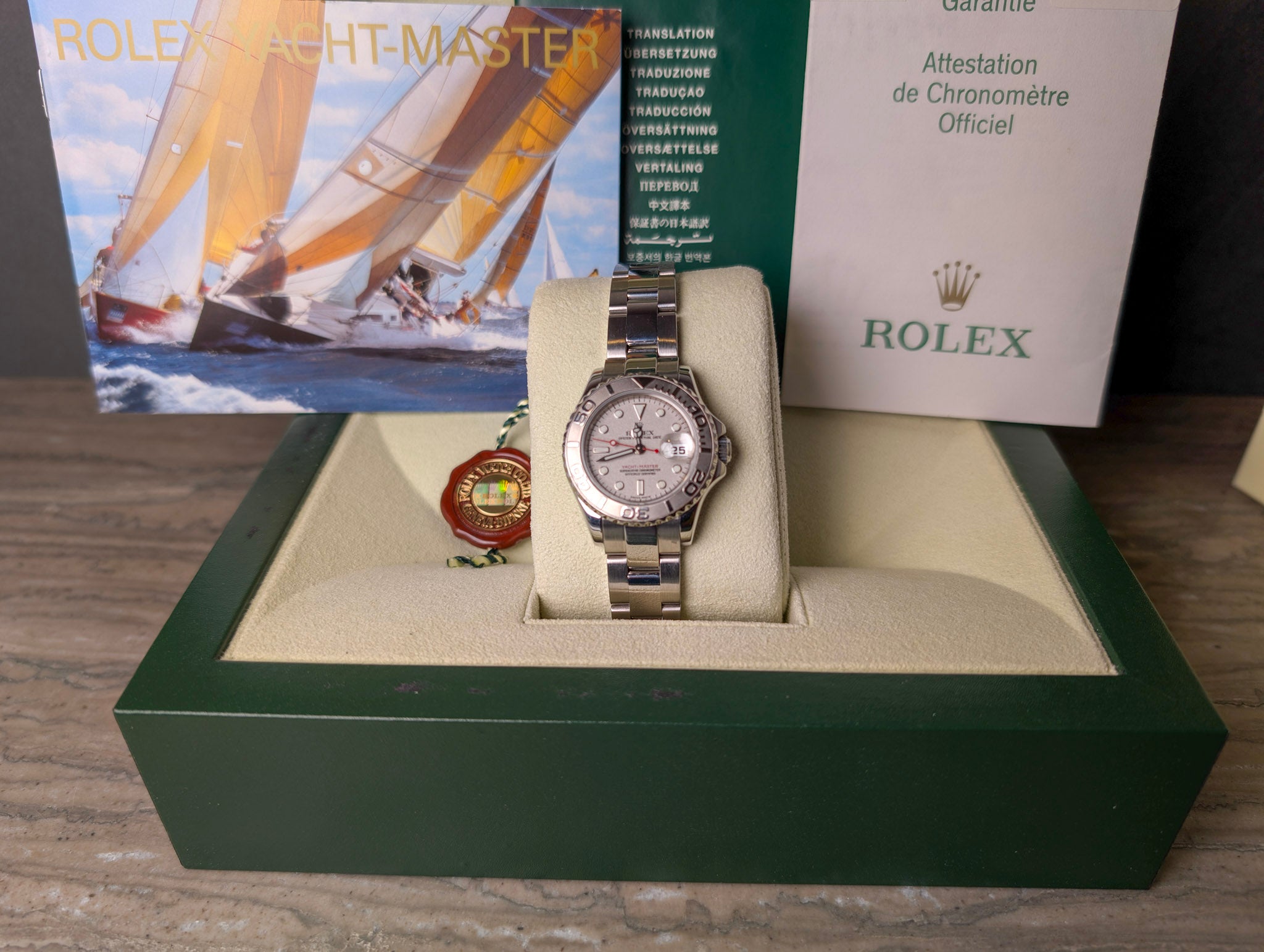 Rolex Yacht-Master 169622 platinum bezel