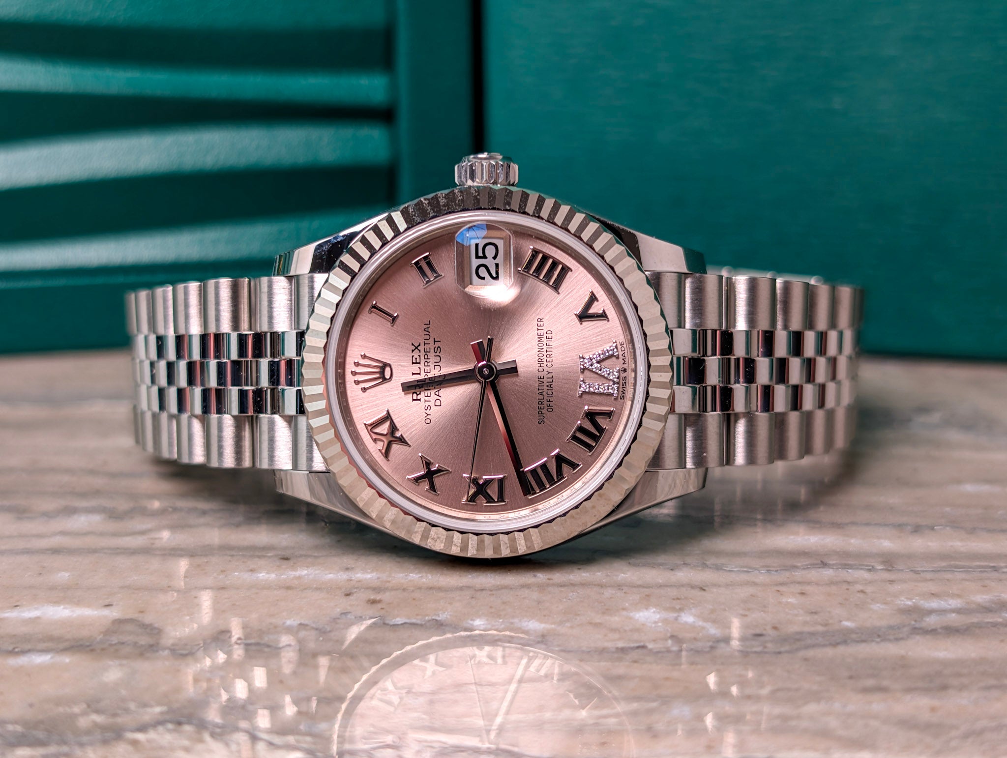 Unworn 2025 Rolex Datejust 278274 Pink Diamond VI Full Set
