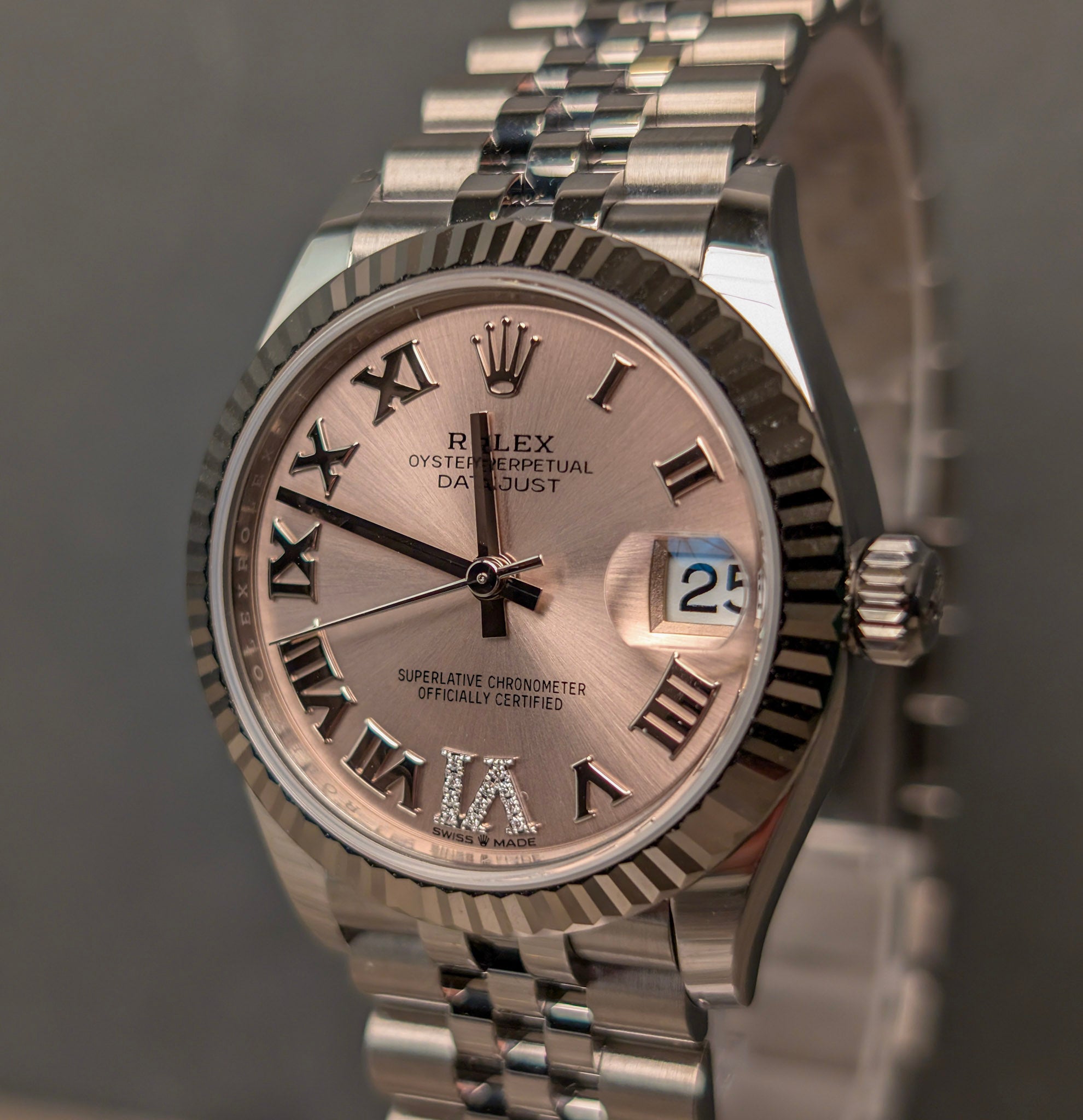 Unworn 2025 Rolex Datejust 278274 Pink Diamond VI Full Set