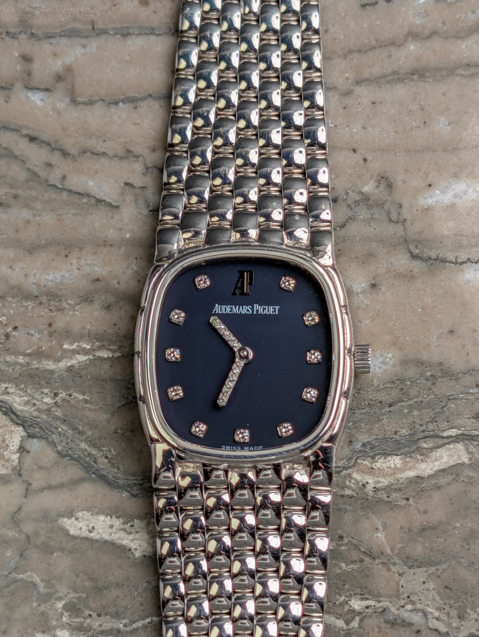 Audemars Piguet Cobra White Gold with Diamond Indices and Hands and Papers