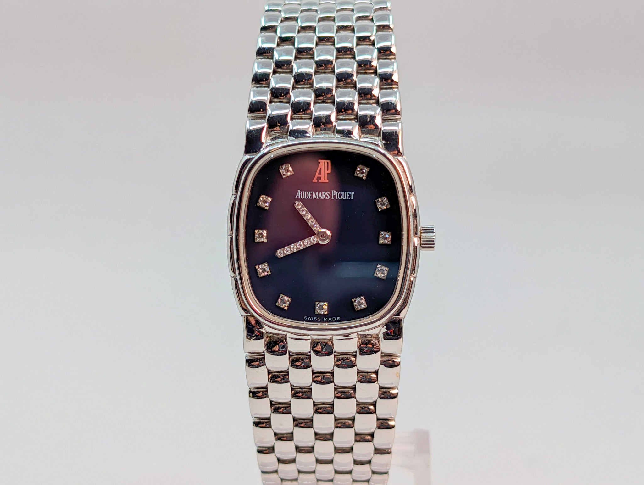 Audemars Piguet Cobra White Gold with Diamond Indices and Hands and Papers