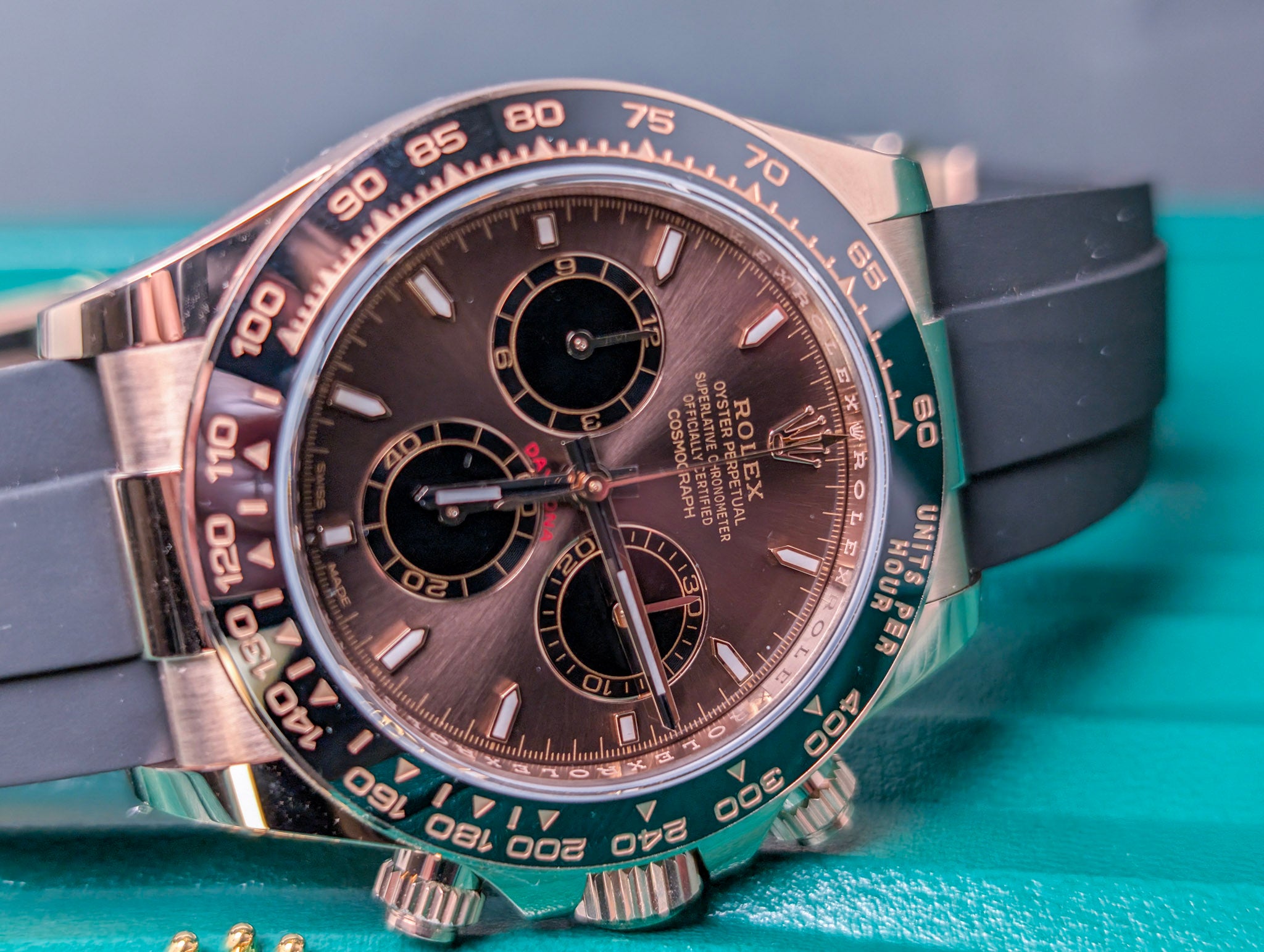 Rolex Daytona 126515LN 2025 Everose Gold Chocolate Dial Oysterflex Unworn Full Set