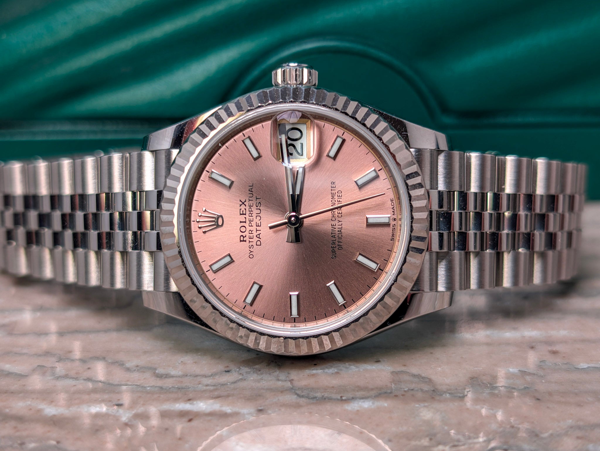 Rolex Datejust 31 278274 Pink Dial Ladies Watch Box Papers