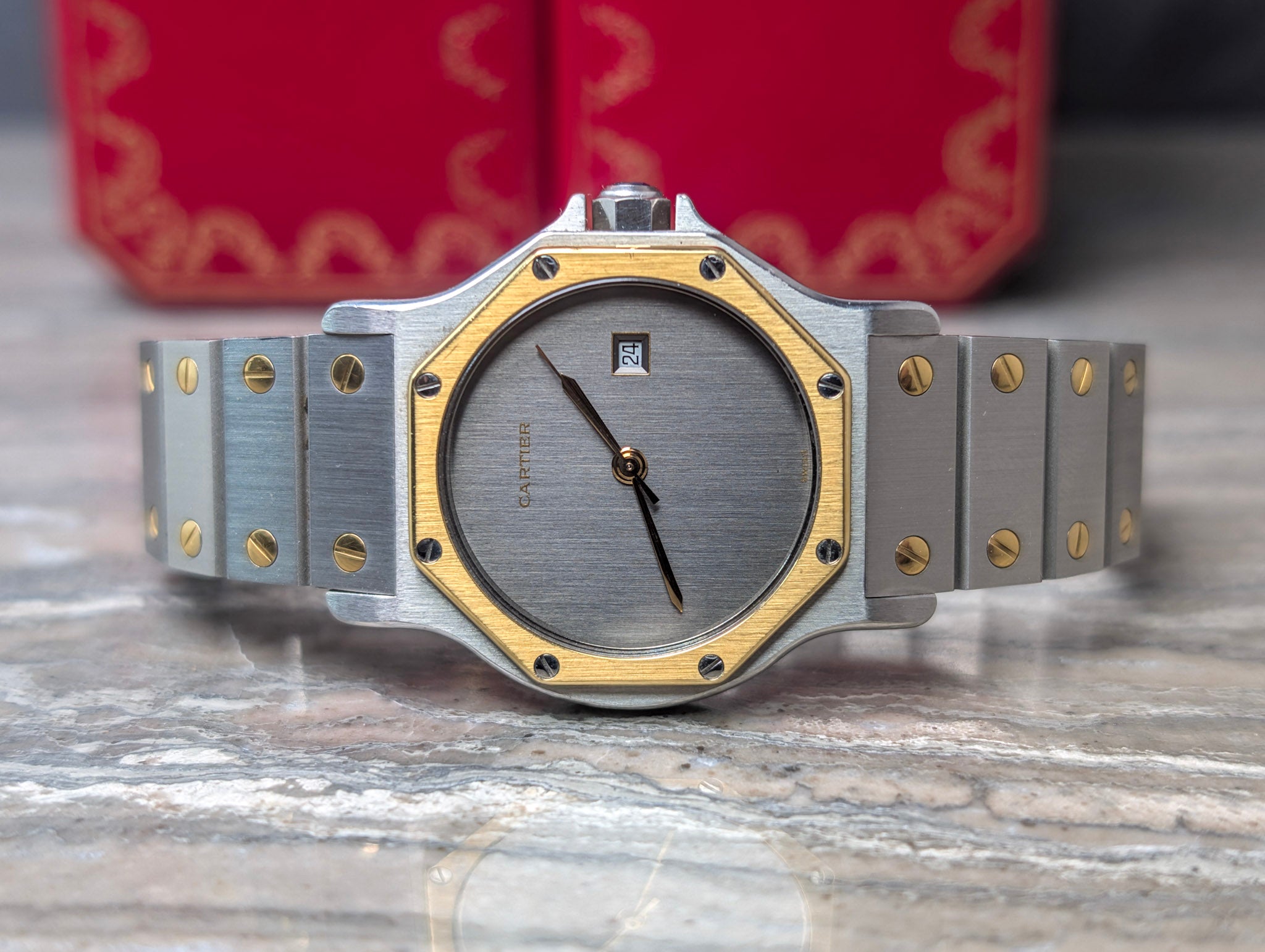 Cartier Santos 2966 Octagon Ghost Dial