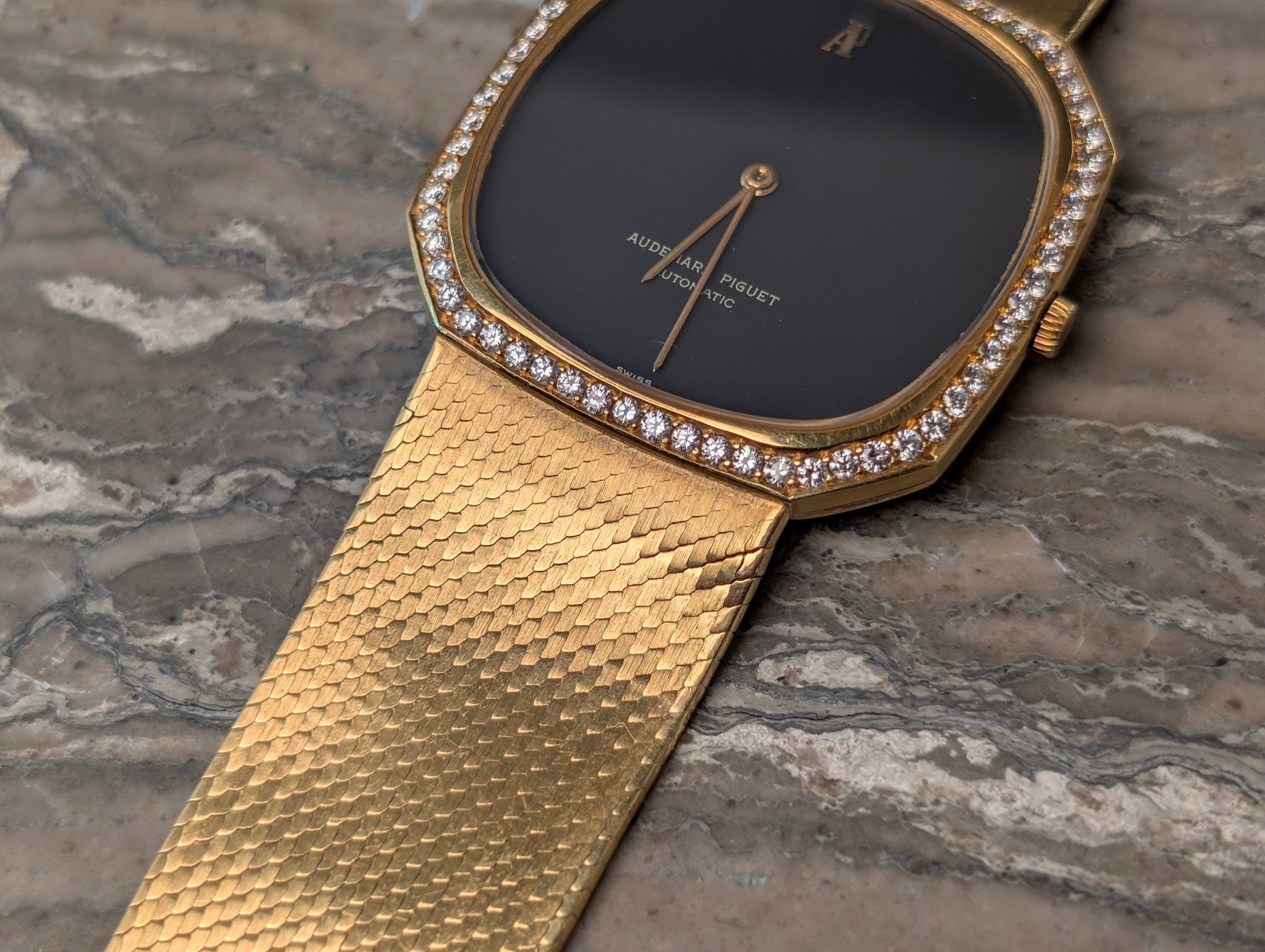 Audemars Piguet Octagonal 5471 Rare Yellow Gold Diamond Set