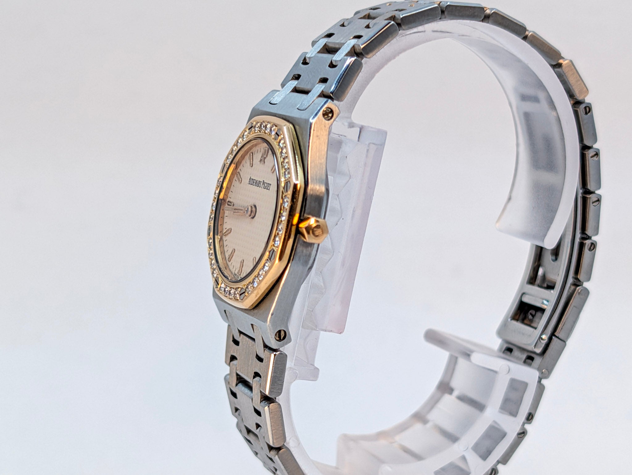 Audemars Piguet Mini Royal Oak 24mm Ref. 67472 Two-Tone Diamond Bezel Ladies Watch