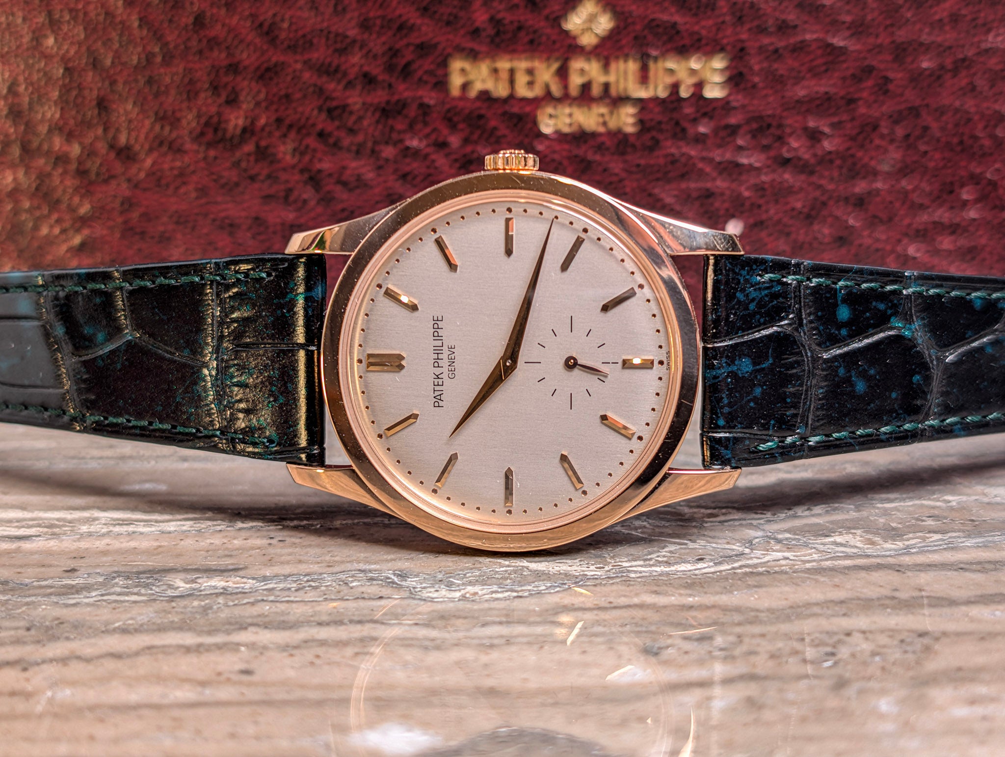 Patek Philippe Calatrava 5196R 18k Rose Gold Manual Wind 37mm Silver Dial – Box & Papers
