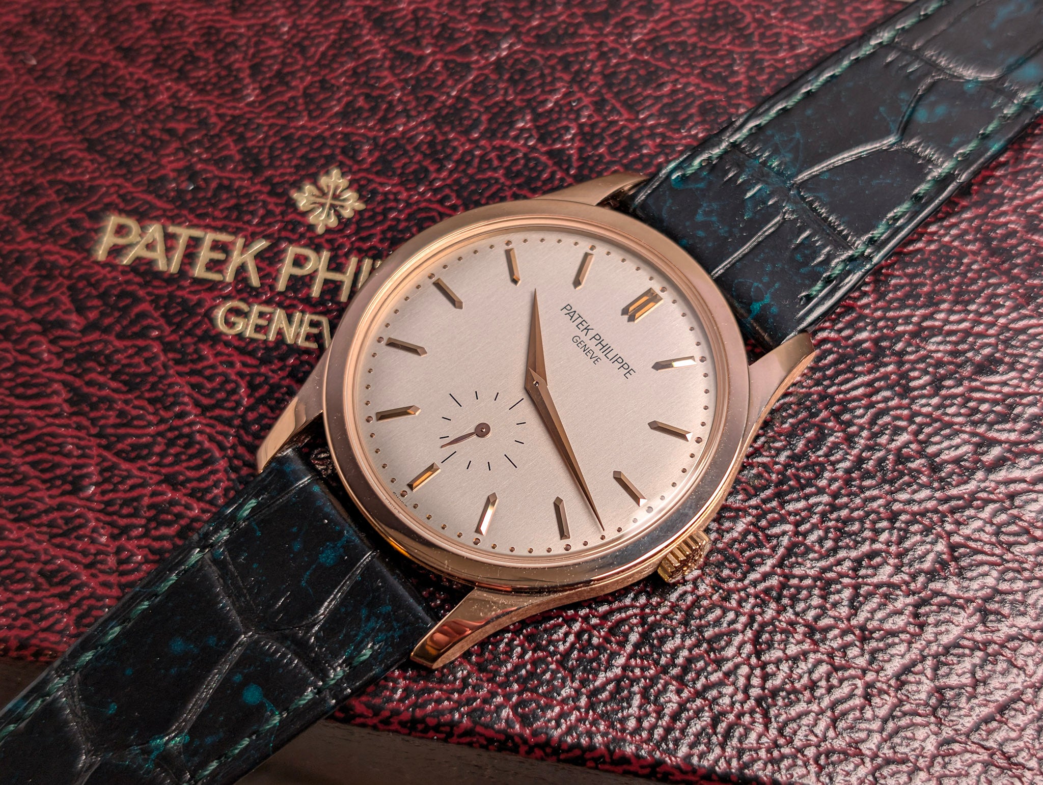 Patek Philippe Calatrava 5196R 18k Rose Gold Manual Wind 37mm Silver Dial – Box & Papers