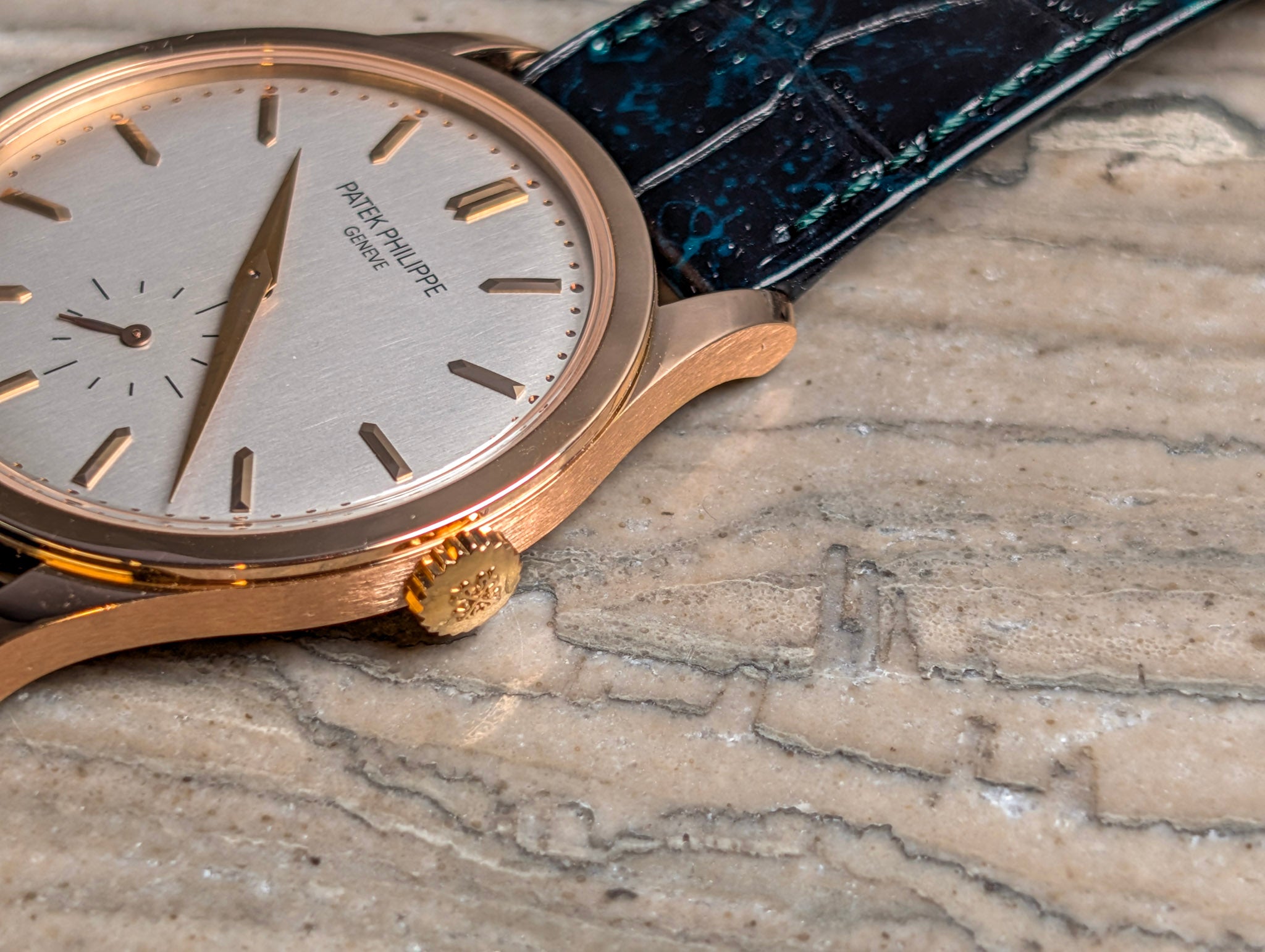 Patek Philippe Calatrava 5196R 18k Rose Gold Manual Wind 37mm Silver Dial – Box & Papers