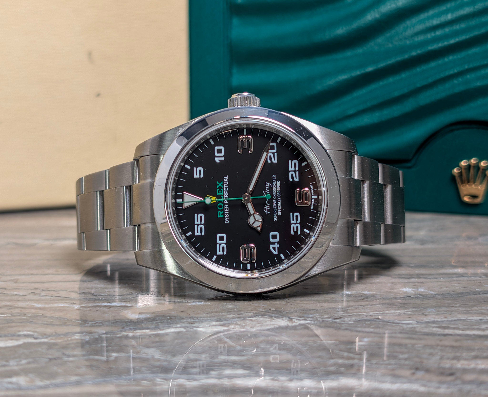 Rolex Air-King 116900 40mm Black Dial Oystersteel Automatic watch Box & Papers