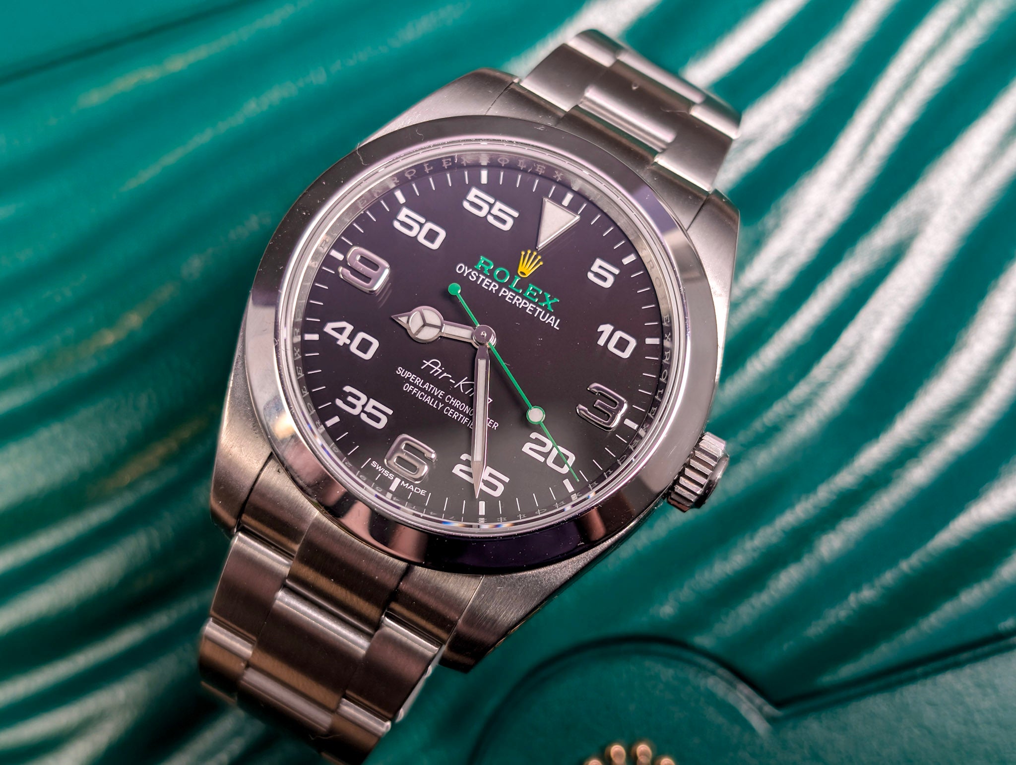 Rolex Air-King 116900 40mm Black Dial Oystersteel Automatic watch Box & Papers