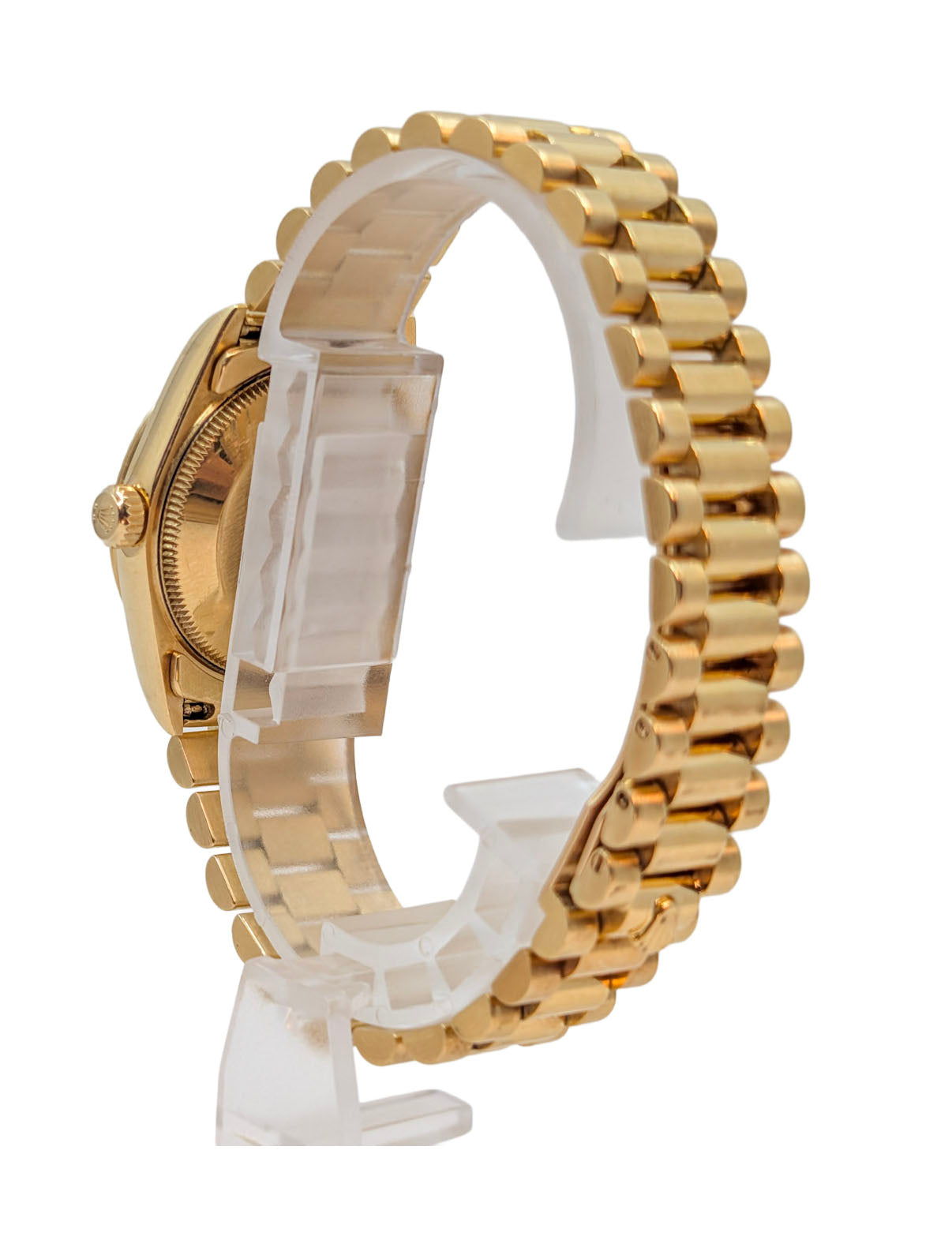 Rolex Datejust 68278 President 18K Yellow Gold White Roman Dial Ladies 31mm – Box & Papers