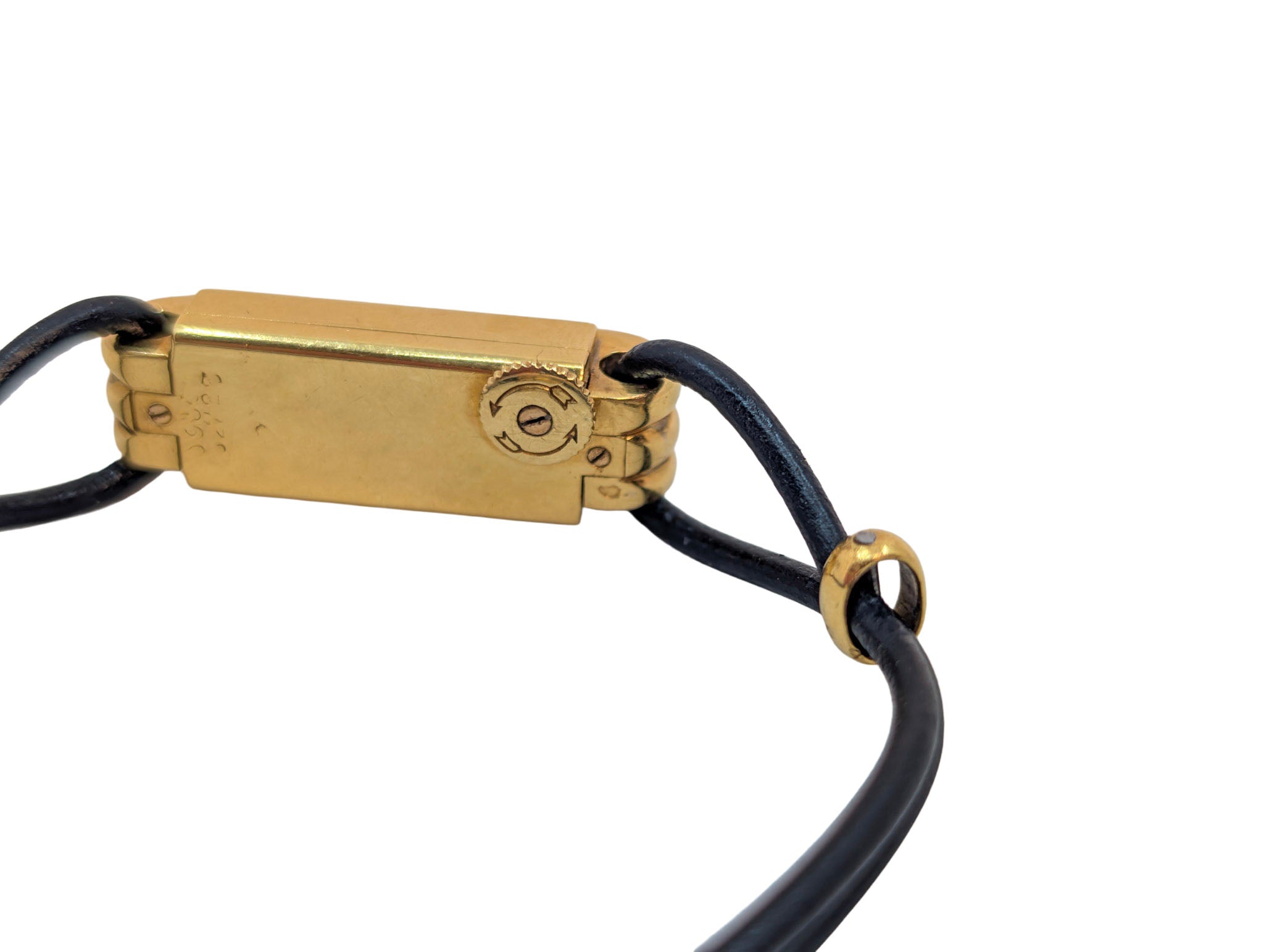 Cartier Art Deco Cocktail Watch Duoplan Yellow Gold Manual Wind Vintage 1930s