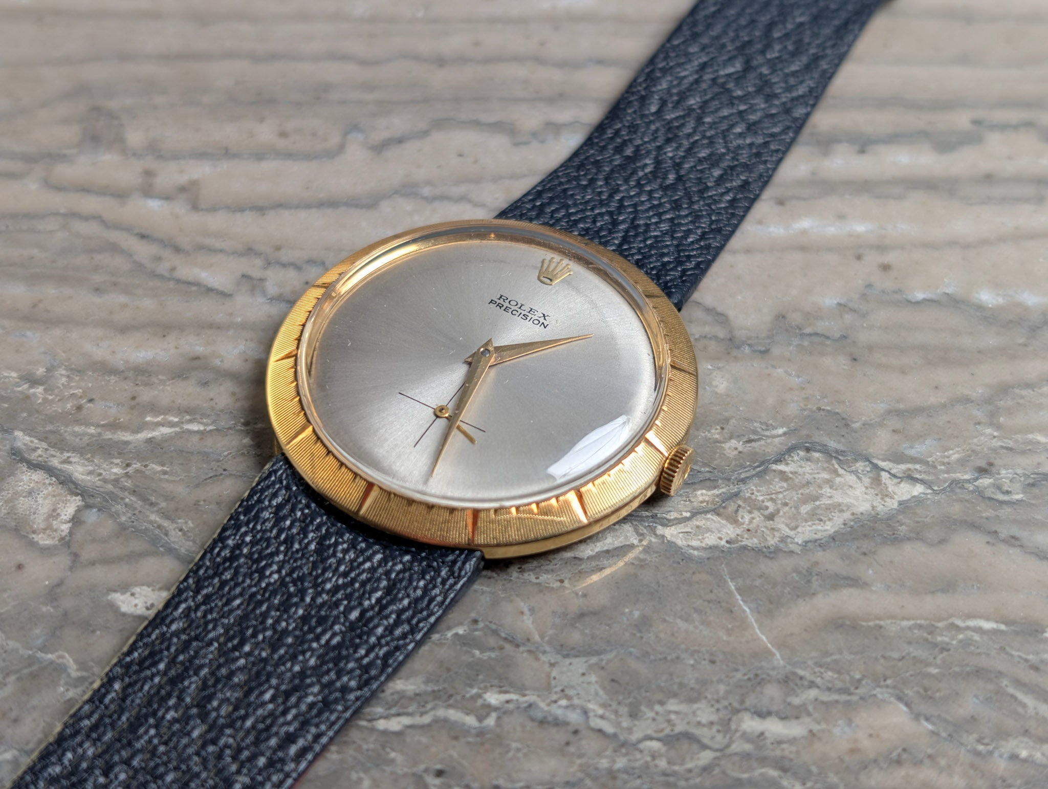 Rolex Precision 9522 Disco Volante 36mm Zephyr Bezel Sunburst Dial Vintage