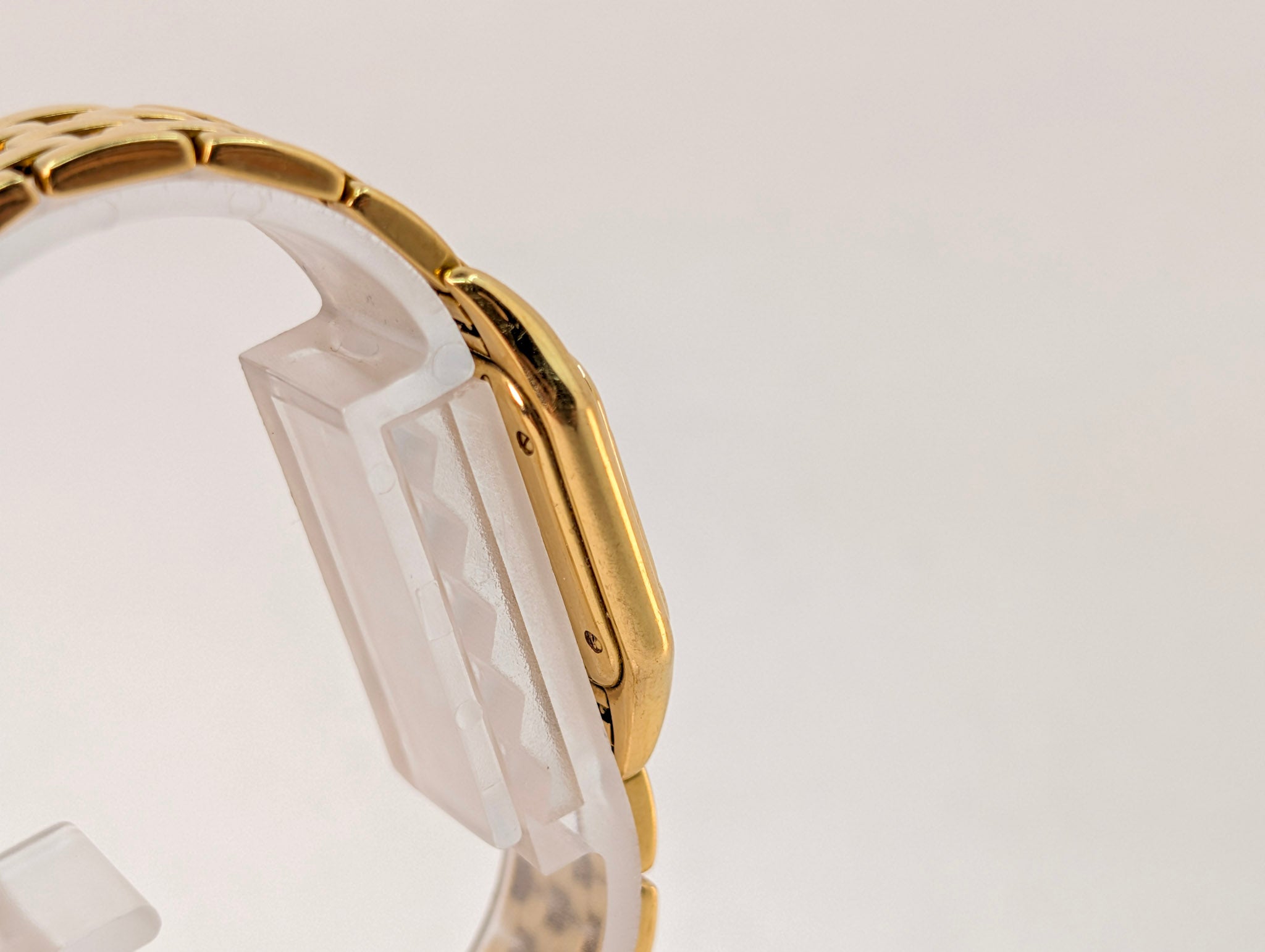 Cartier Panthere Square 1070 18K Yellow Gold Quartz Ladies Wrist Watch 22mm