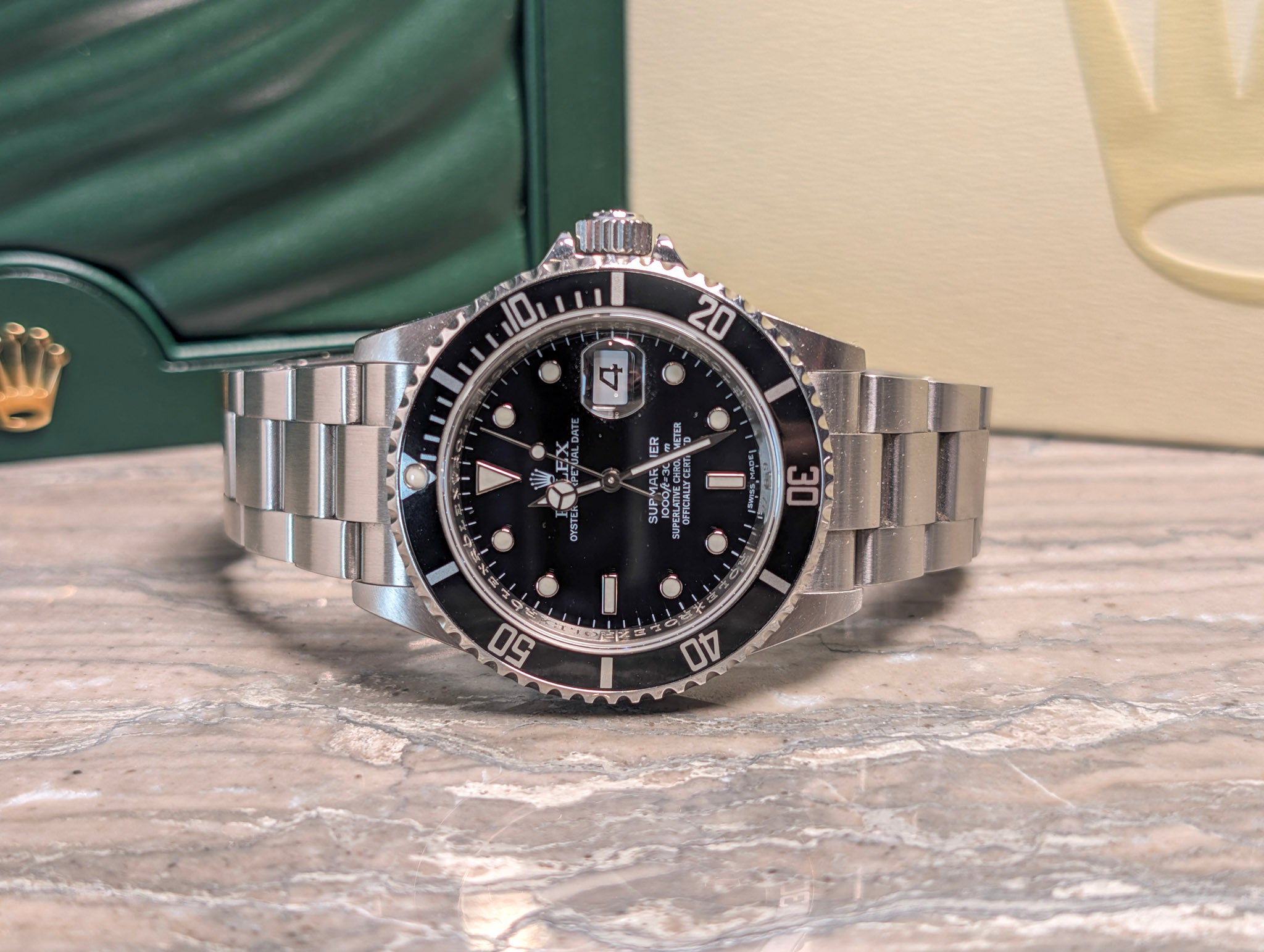 Rolex Submariner Full Set 16610 Stainless Steel Black Dial Full Set