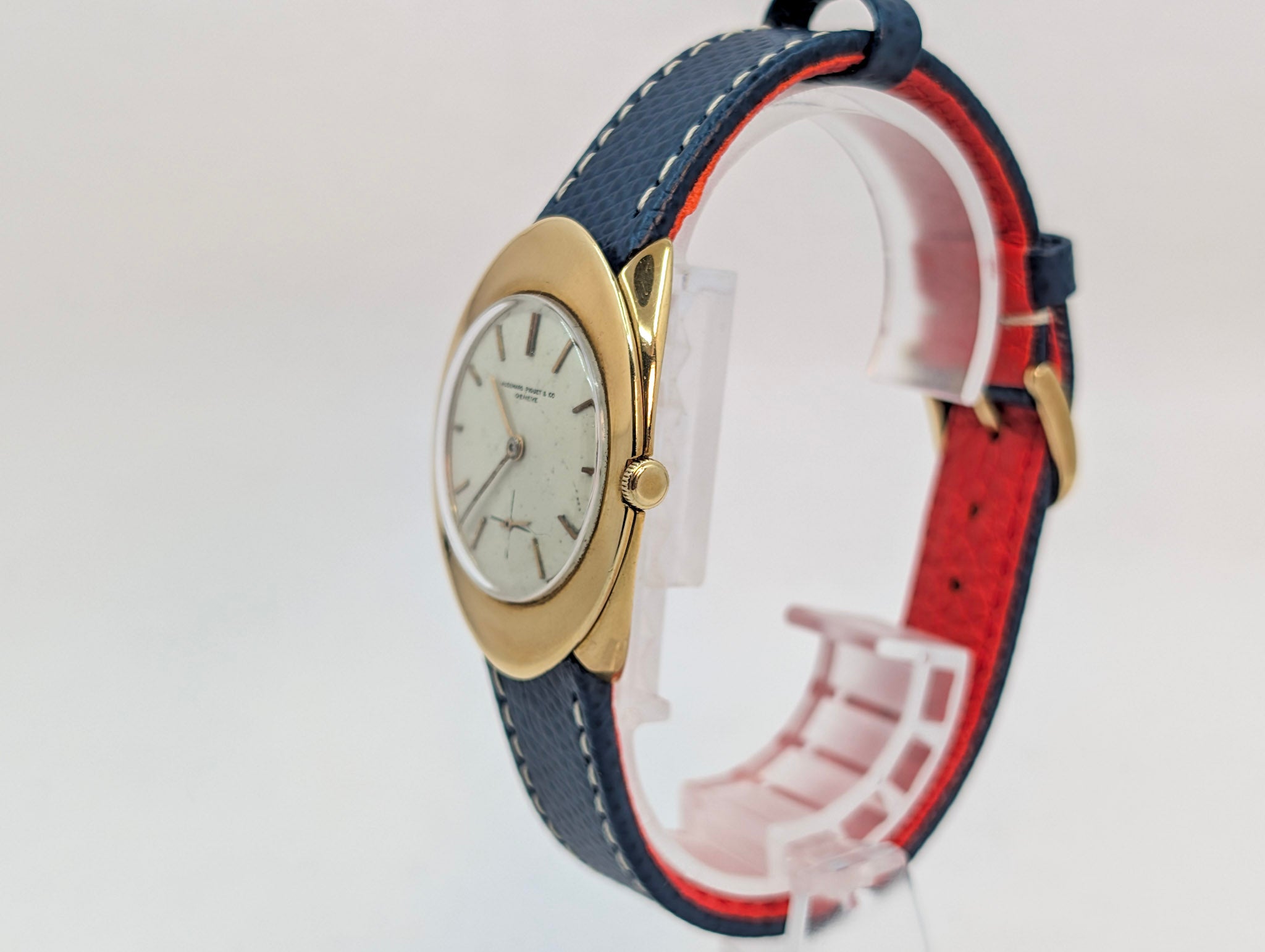 Vintage Audemars Piguet Volante Wenger 18k Gold Ellipse Manual Wind Watch