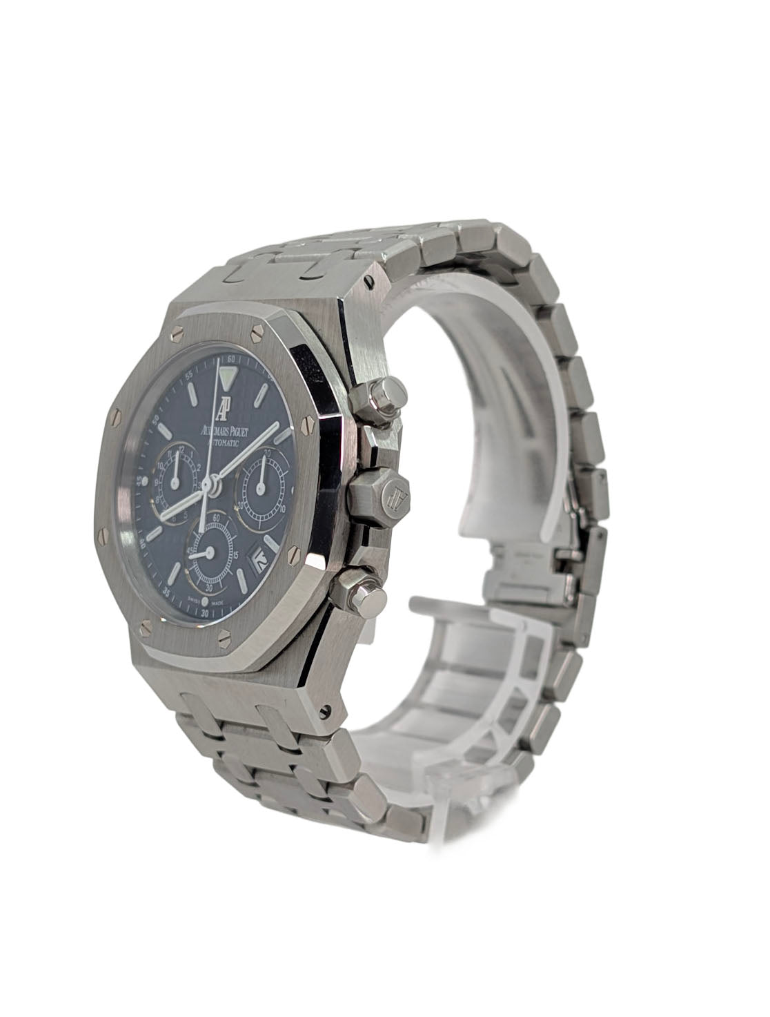 Audemars Piguet Royal Oak Chronograph Kasparov 25860ST Blue Dial Box AP Service