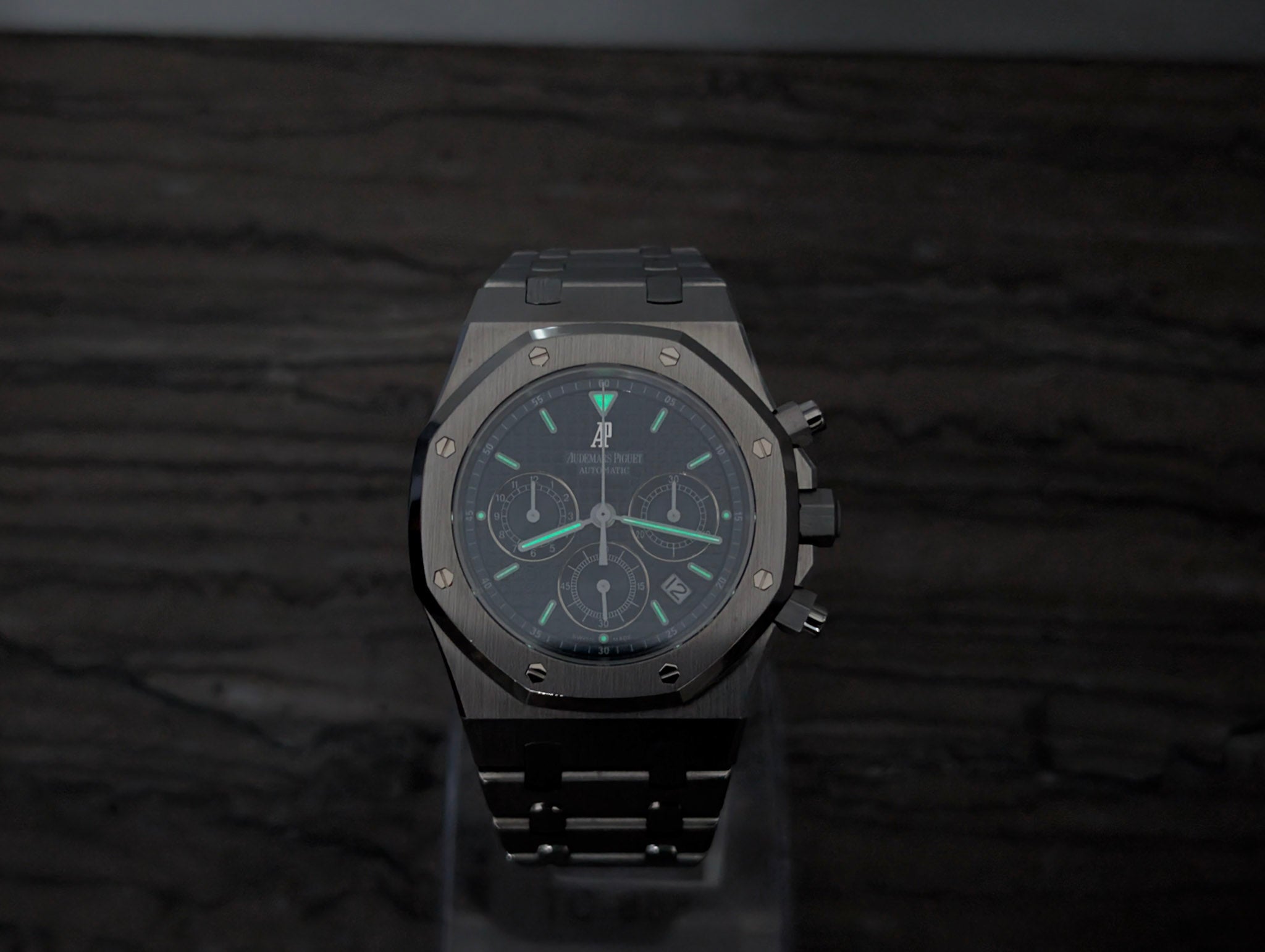 Audemars Piguet Royal Oak Chronograph Kasparov 25860ST Blue Dial Box AP Service