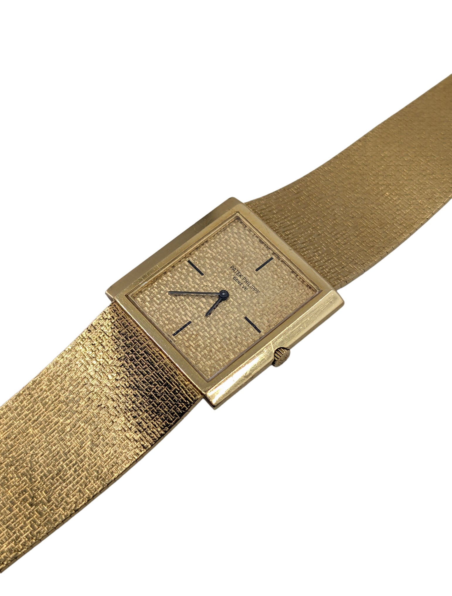 Patek Philippe 3491/3J-200 Yellow Gold Bracelet Watch with Box and Service Papers