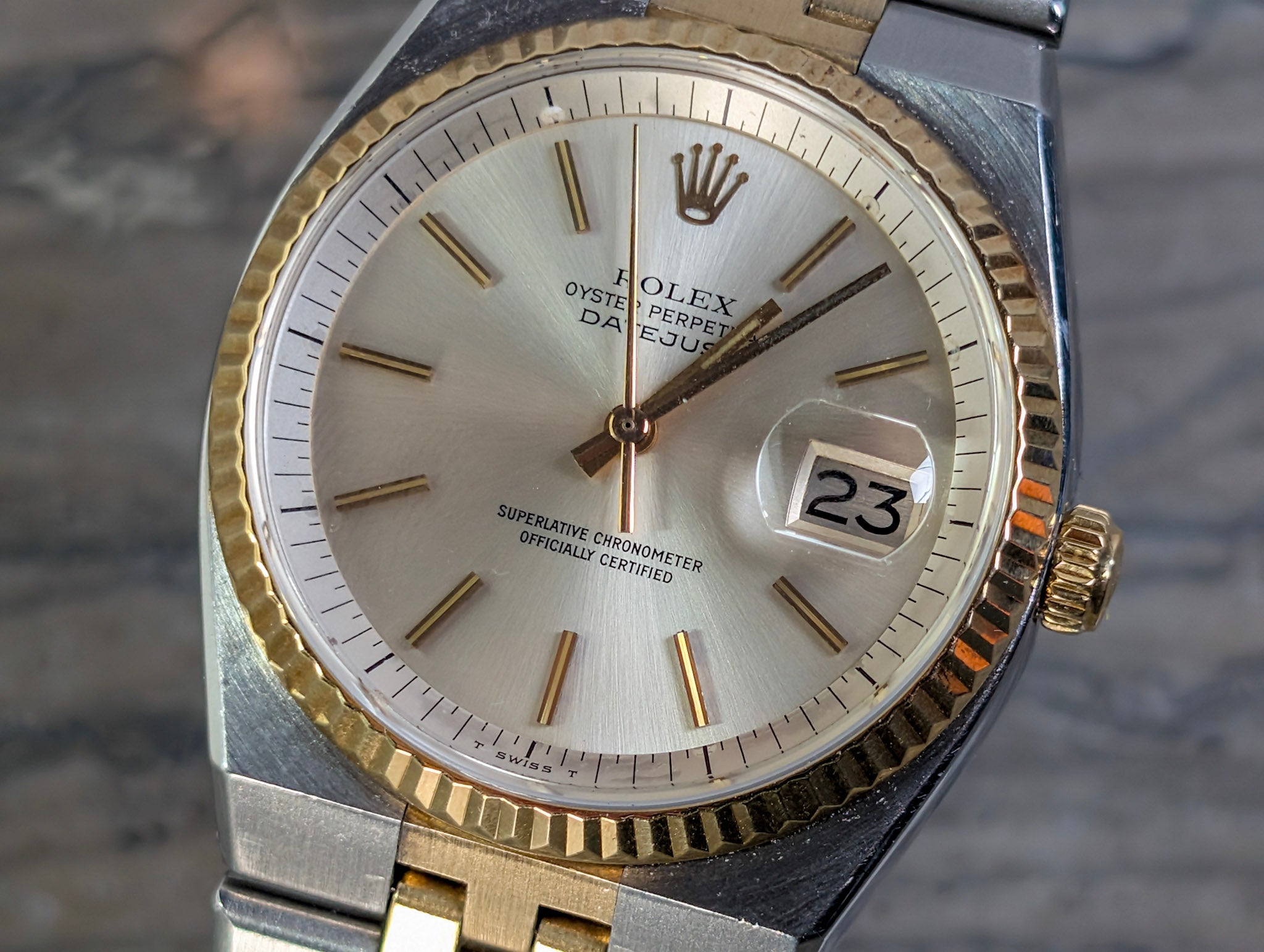 Rolex Datejust 1630 Two-Tone Automatic 36mm Box & Booklets Rare Bird