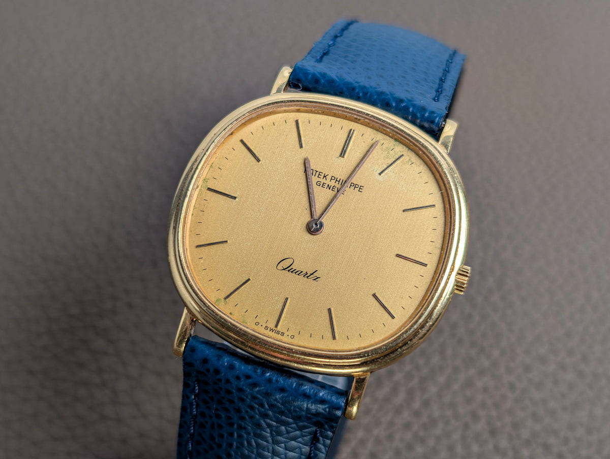 Patek Philippe Golden Ellipse Jumbo Ref. 3879 18K Yellow Gold Box & Papers