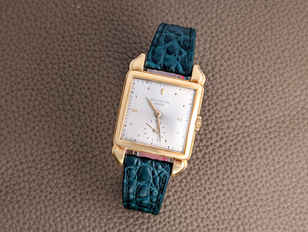 Patek Philippe Ref. 2424J Flame Lugs 18K Yellow Gold circa 1946