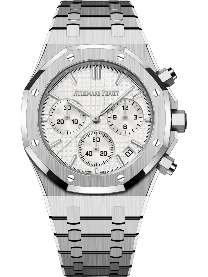 Audemars Piguet Royal Oak Chronograph 26240ST White Dial - Watch Them Tick