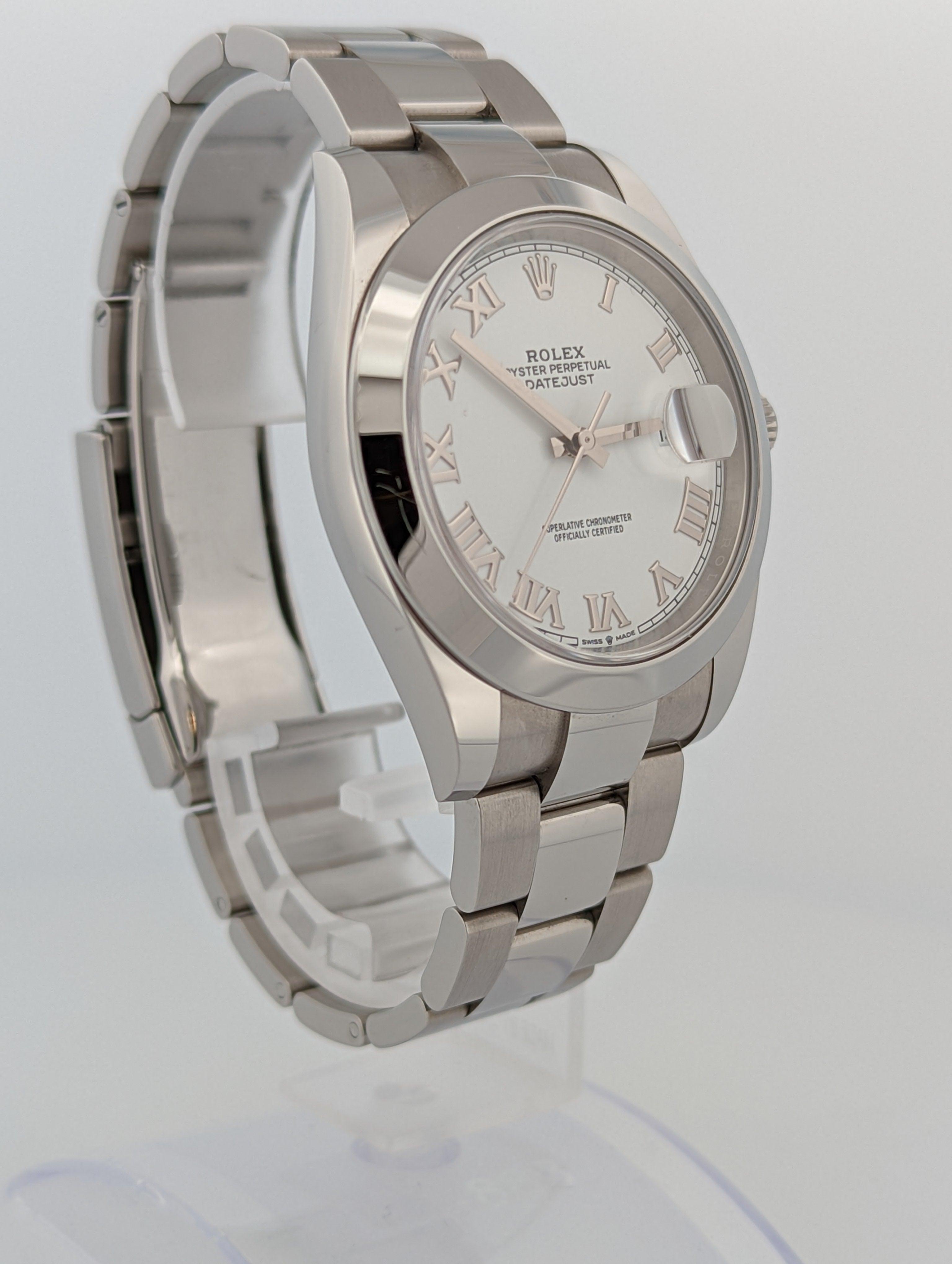 Rolex Datejust White Dial Roman 41 - Watch Them Tick