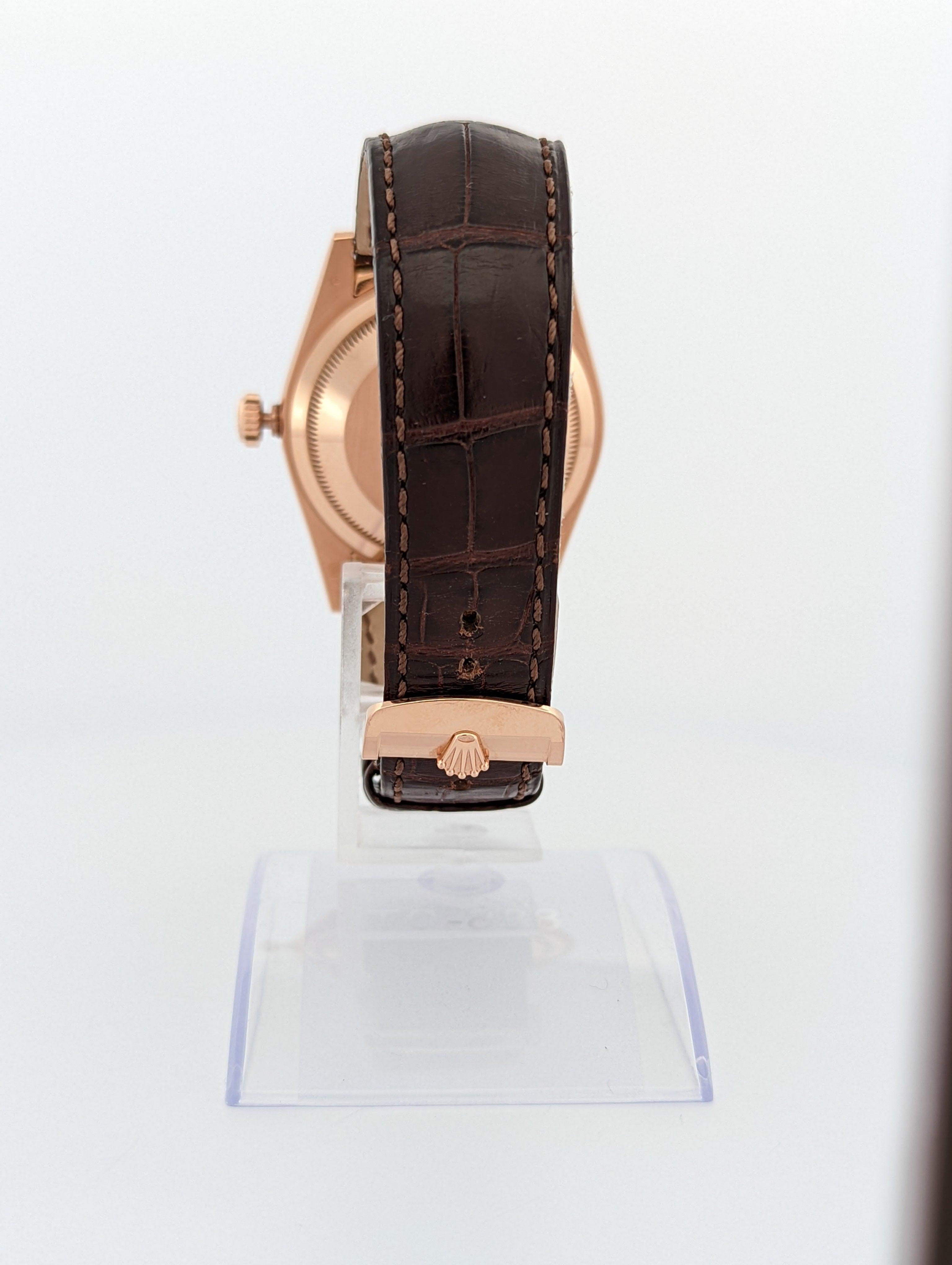 Rolex Day-Date 18k Rose Gold Spanish Date Disk - Watch Them Tick