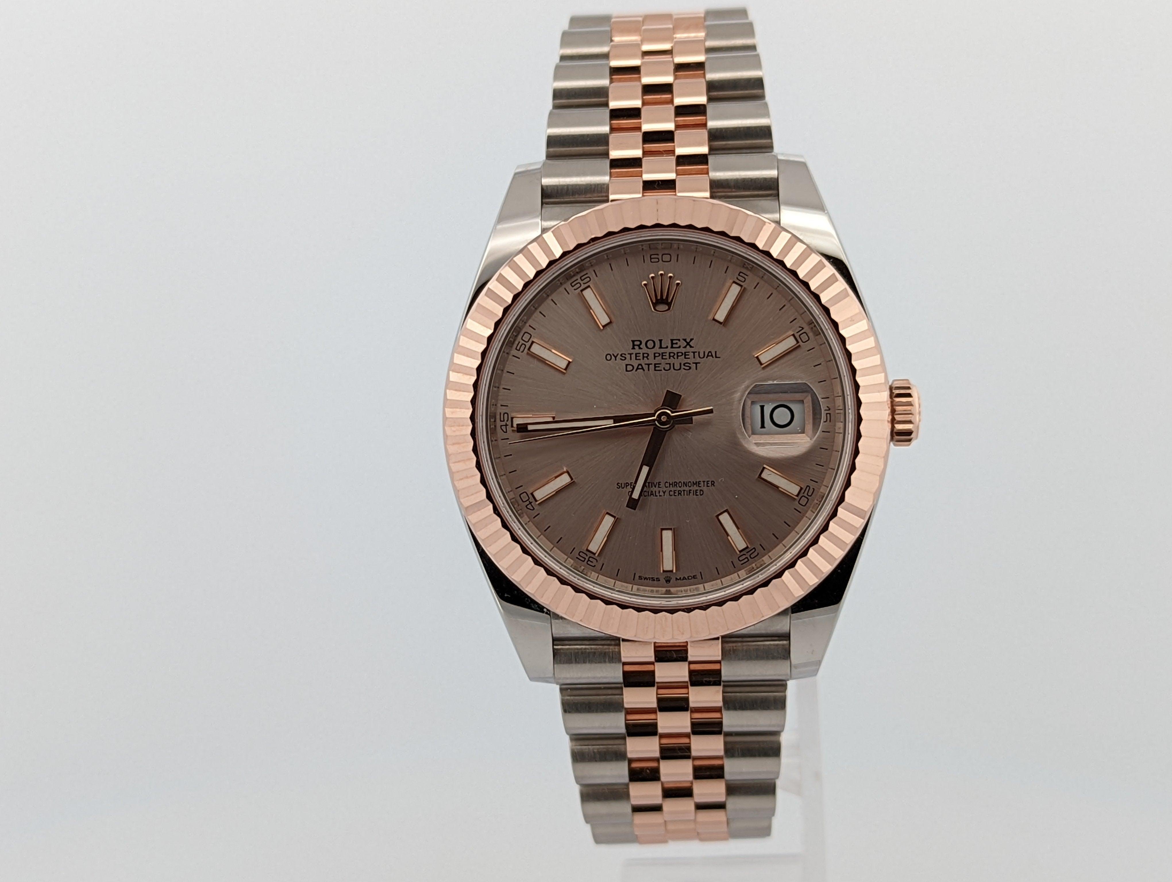 Rolex Datejust II 41 Rose Gold Sun Dust Dial - Watch Them Tick