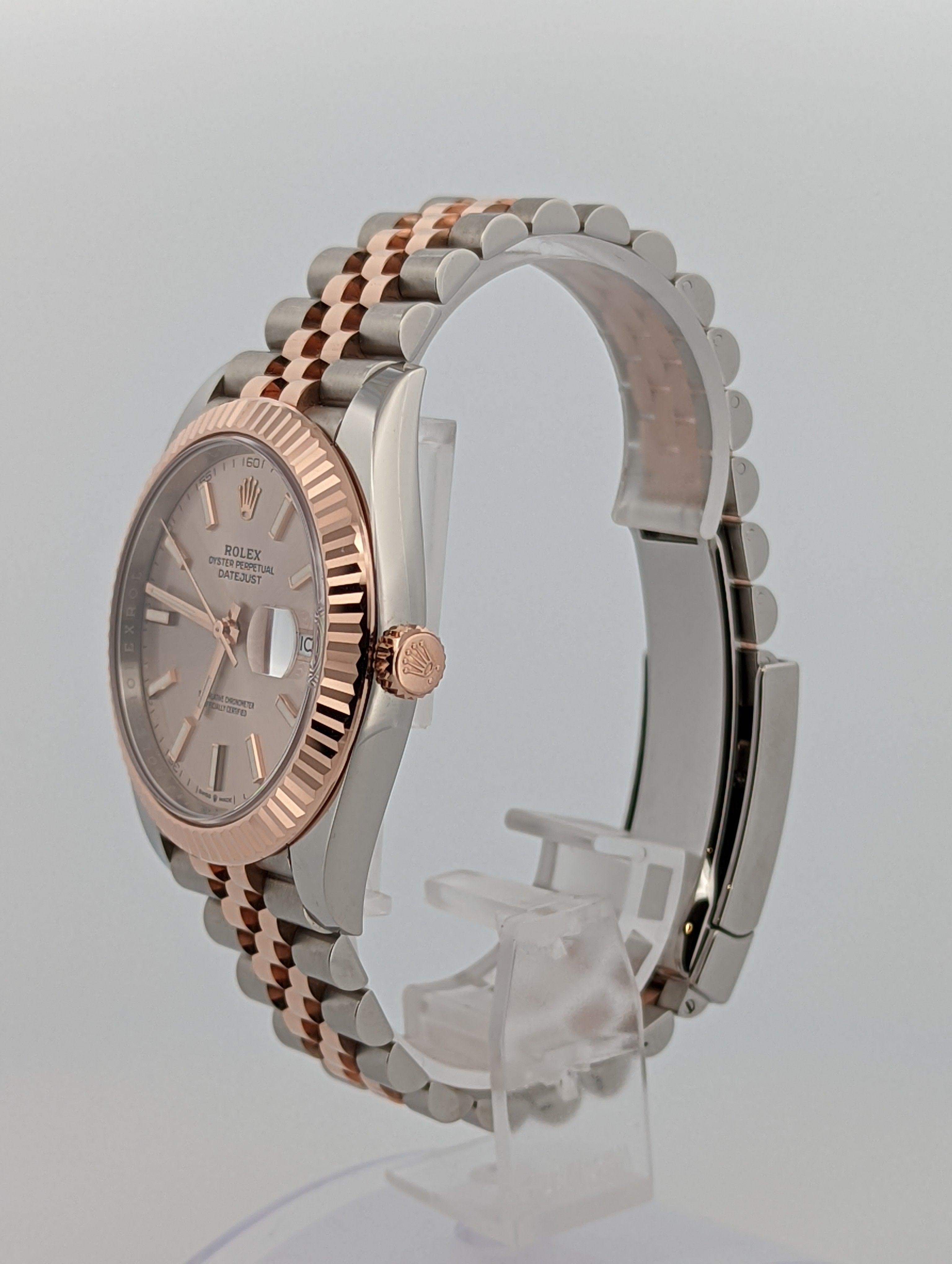 Rolex Datejust II 41 Rose Gold Sun Dust Dial - Watch Them Tick
