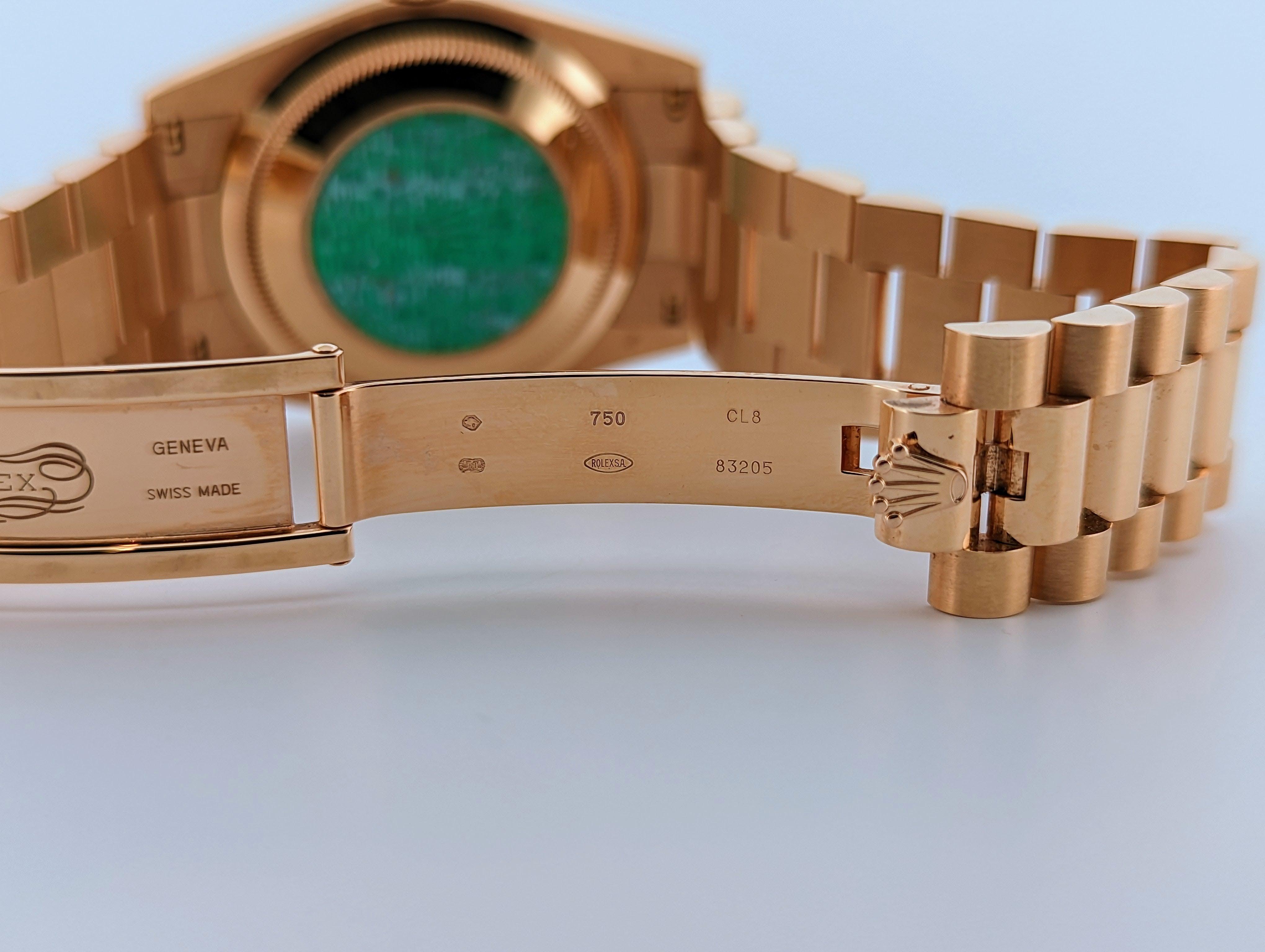 Rolex Day-Date 36 18k Rose Gold Pink Roman Dial 36mm President Watch 118235 - Watch Them Tick