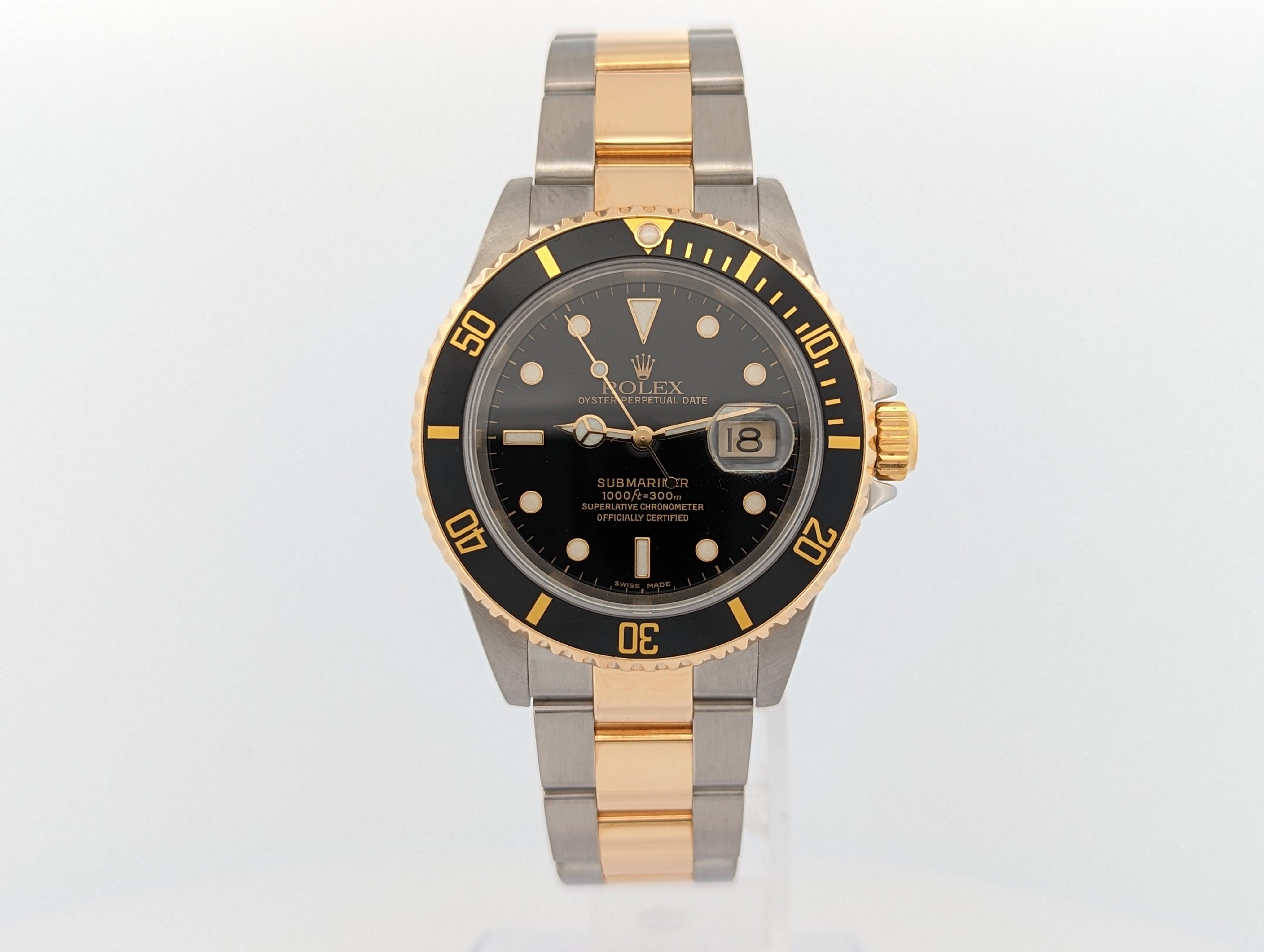 Rolex Submariner Two Tone Black Dial - Watch Them Tick