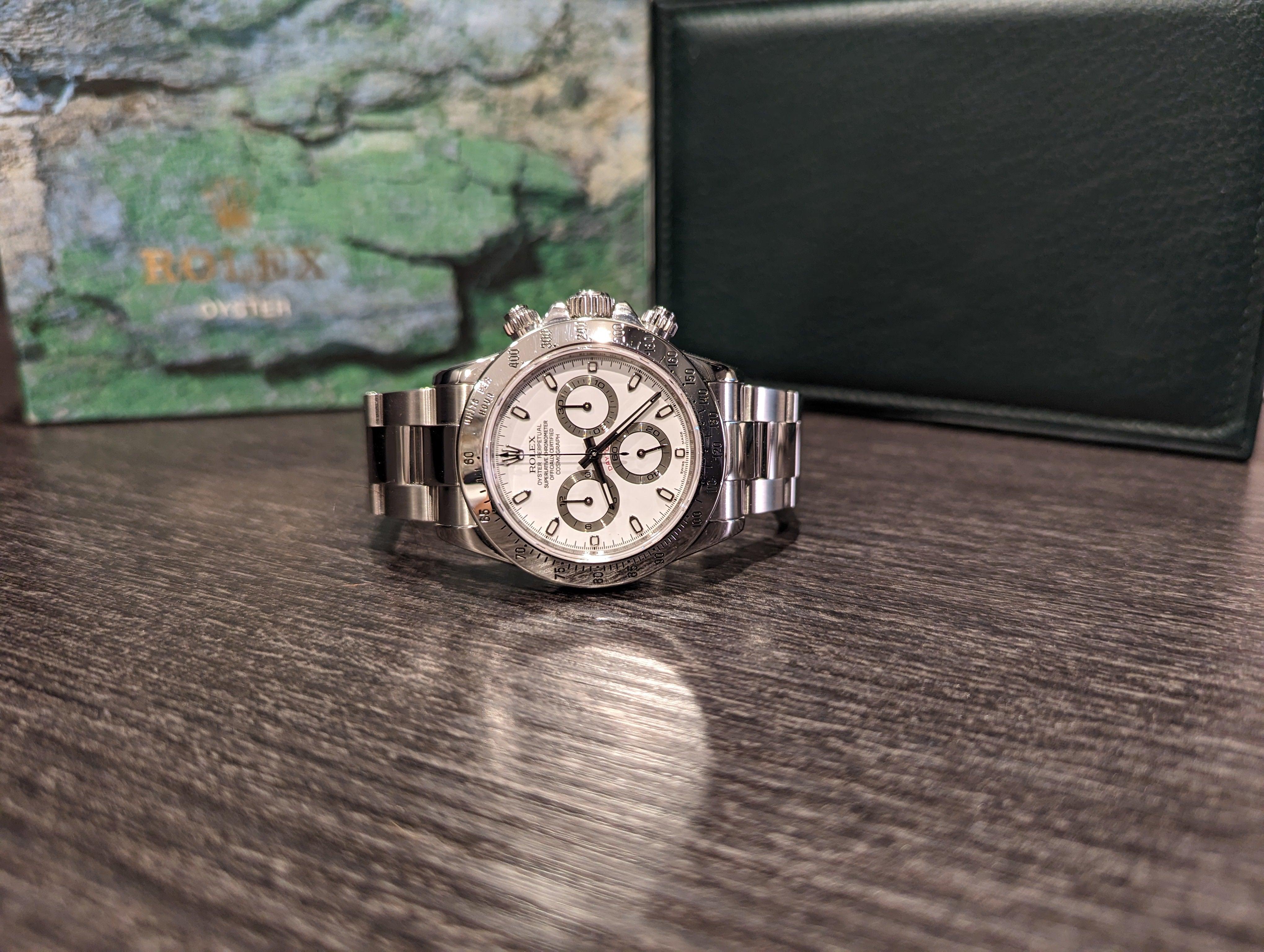 Rolex Daytona 116520 White dial full set - Watch Them Tick