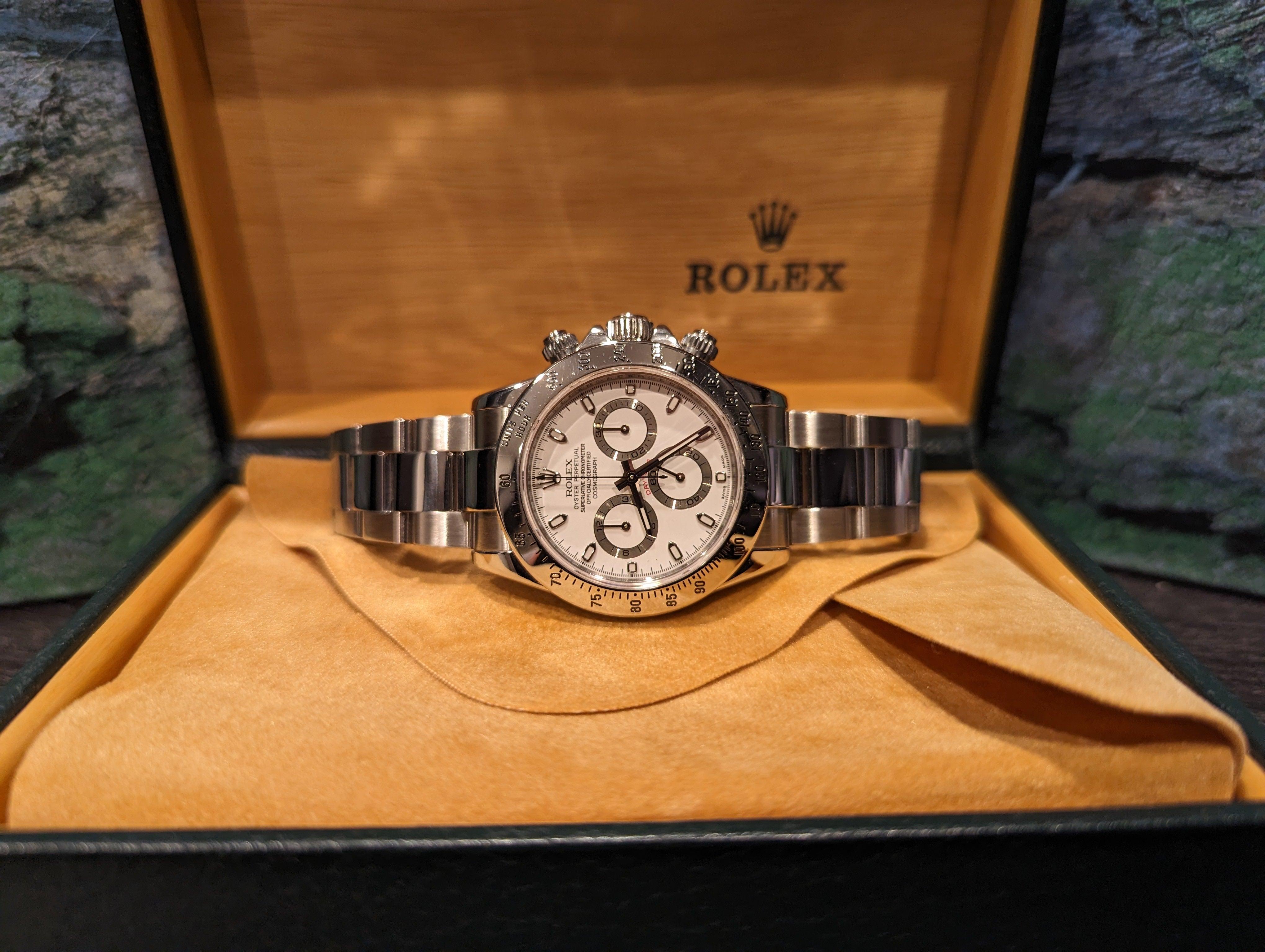 Rolex Daytona 116520 White dial full set - Watch Them Tick