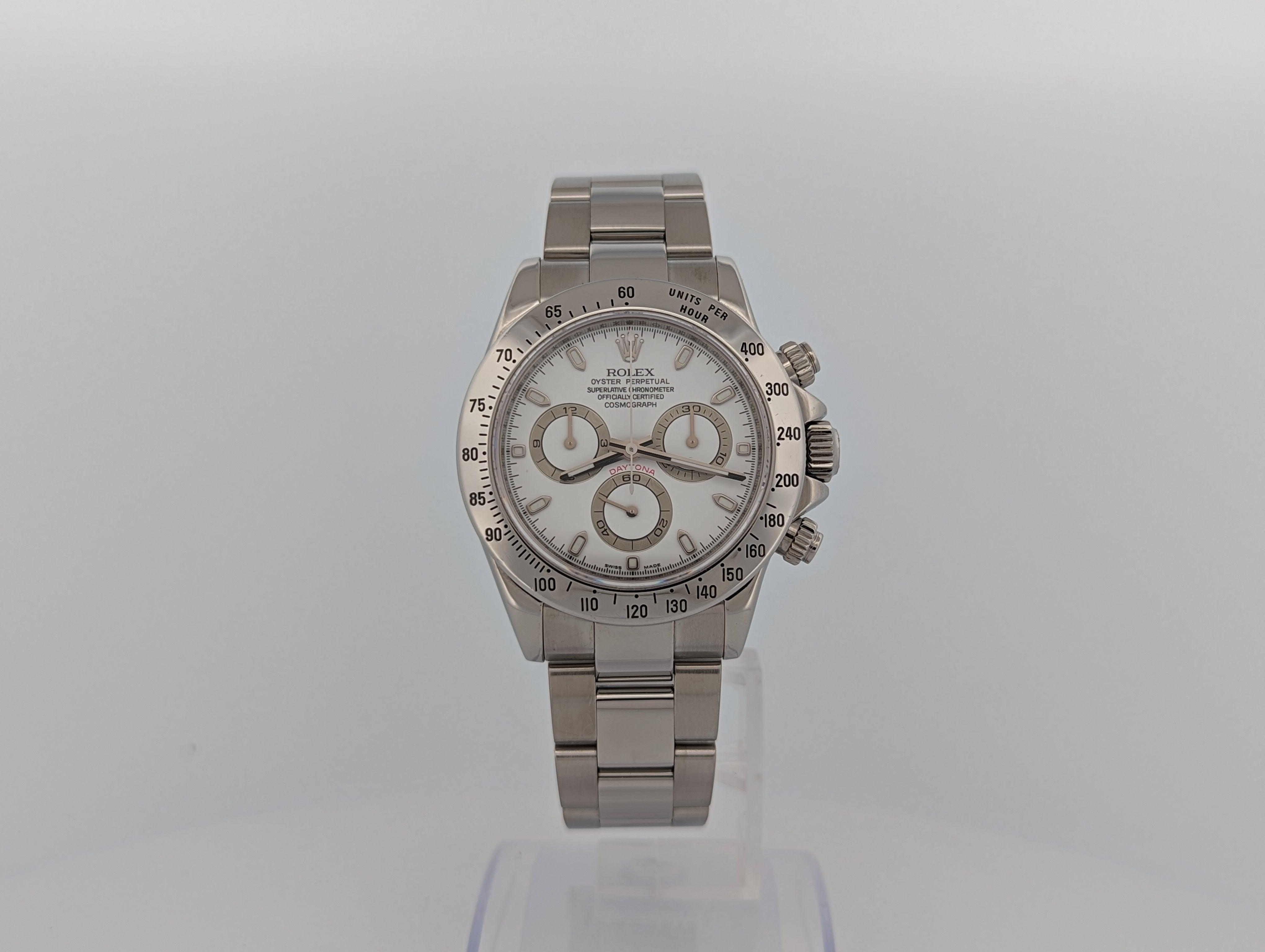 Rolex Daytona 116520 White dial full set - Watch Them Tick